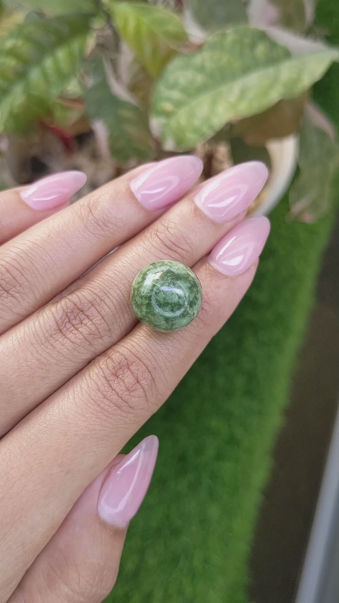 24.15 Ct. Green Jade from Burma (Myanmar) Size Video