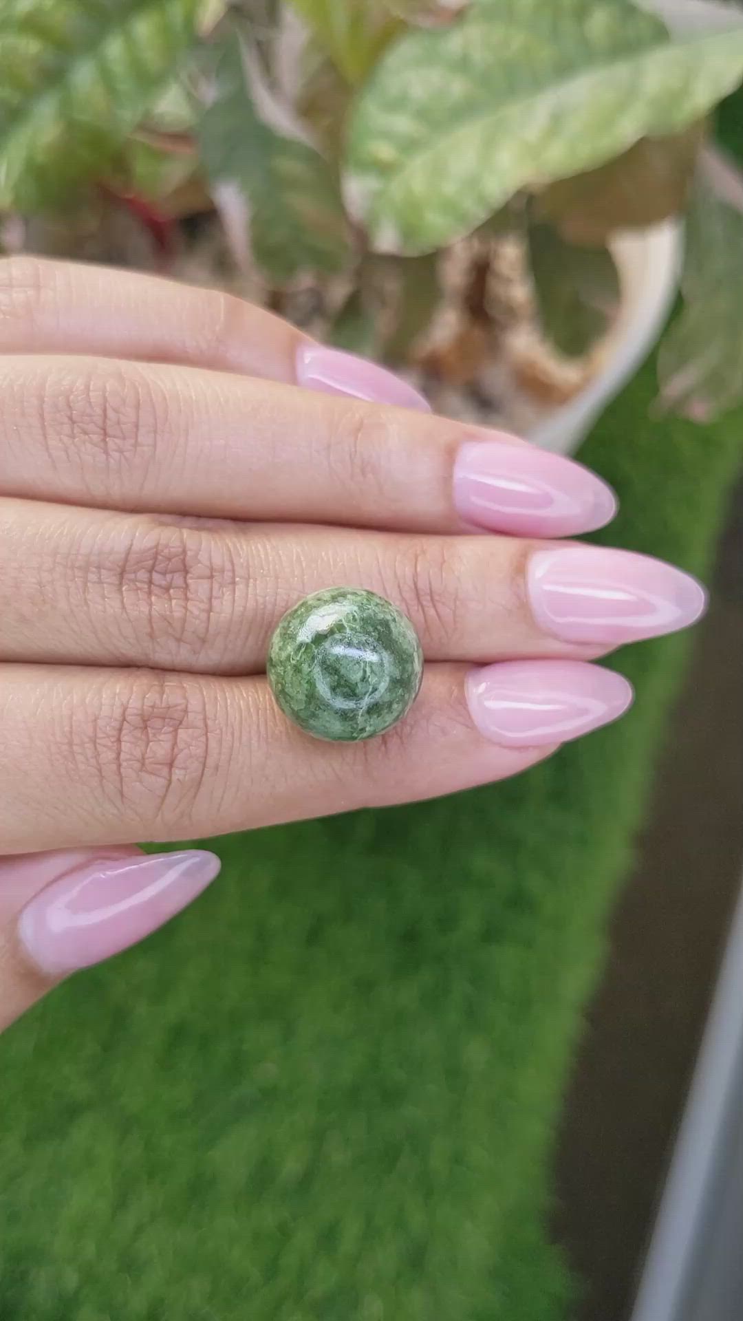 24.15 Ct. Green Jade from Burma (Myanmar) Size Video