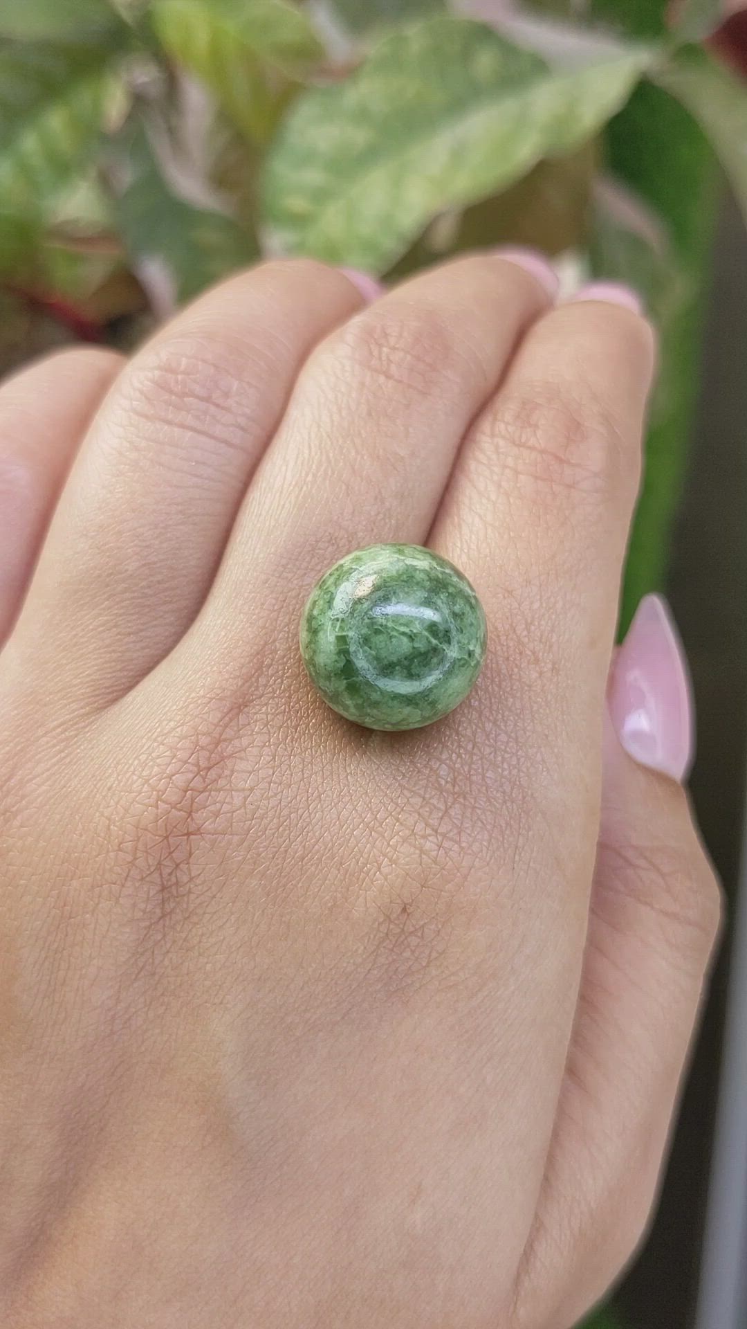 24.15 Ct. Green Jade from Burma (Myanmar) Size Video