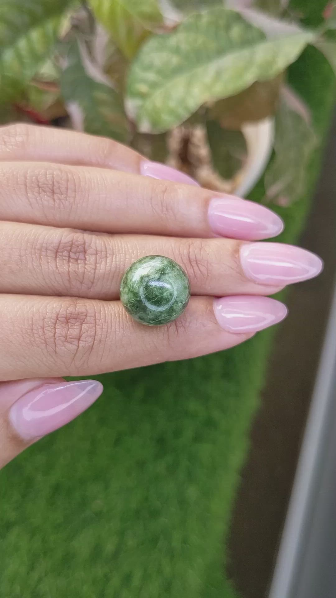23.94 Ct. Green Jade from Burma (Myanmar) Size Video