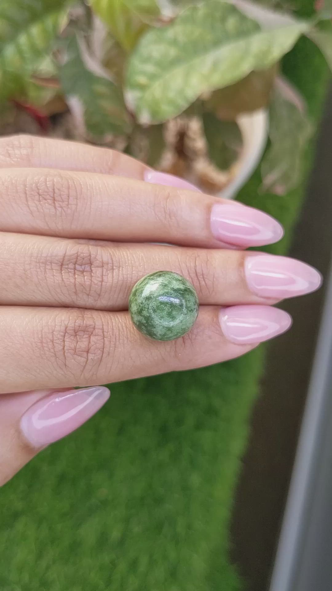 24.24 Ct. Green Jade from Burma (Myanmar) Size Video