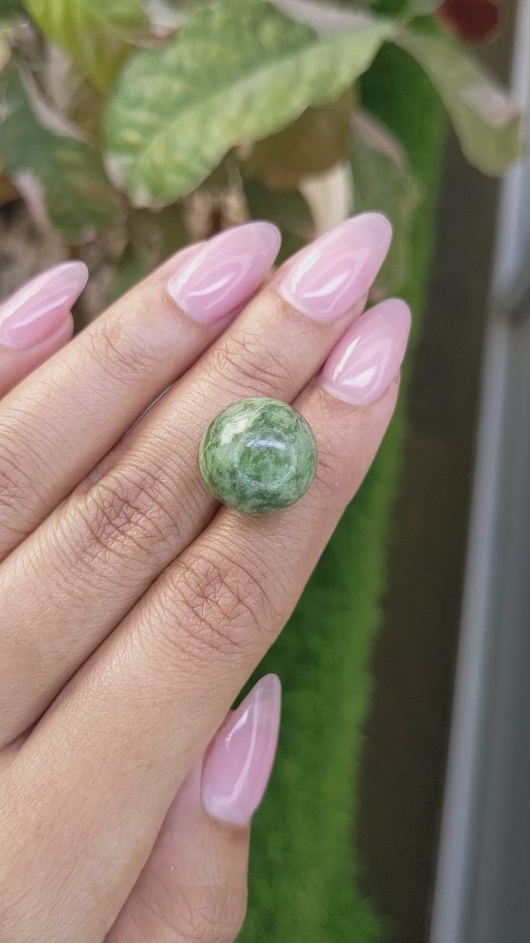 24.24 Ct. Green Jade from Burma (Myanmar) Size Video