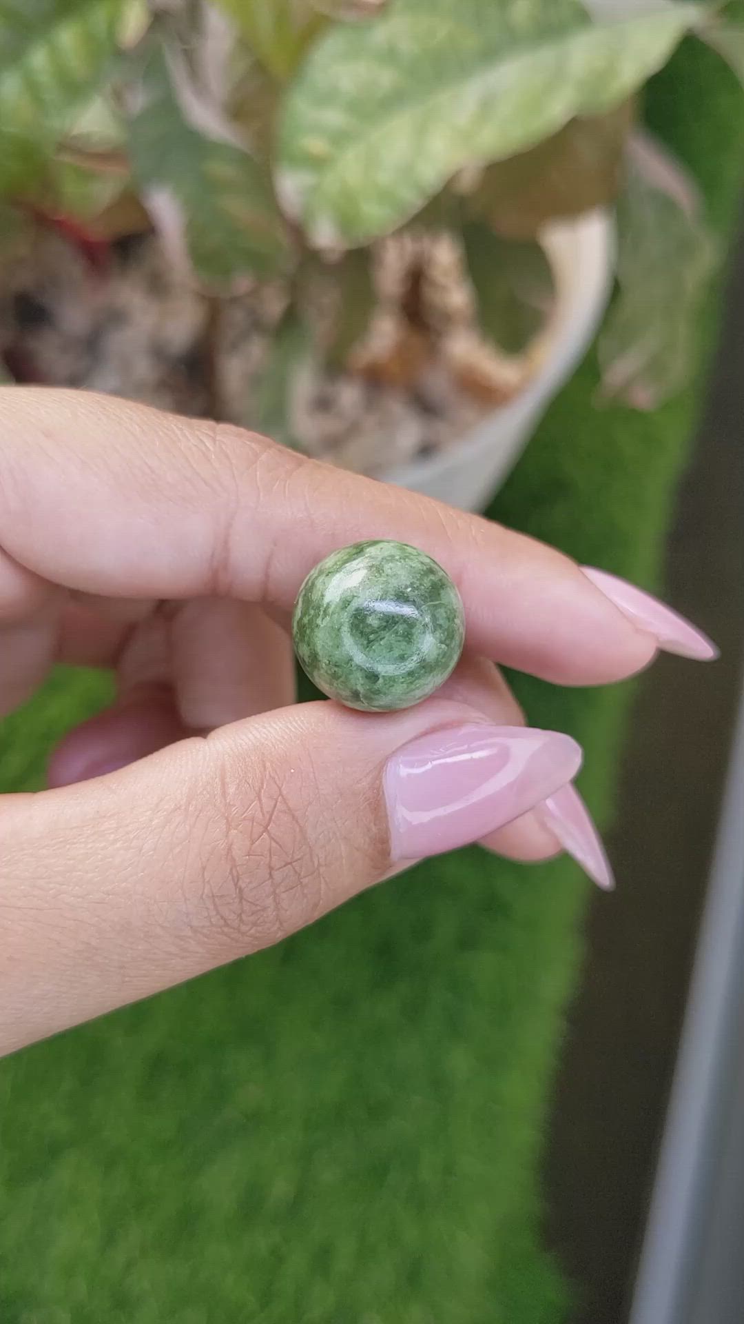 24.24 Ct. Green Jade from Burma (Myanmar) Size Video