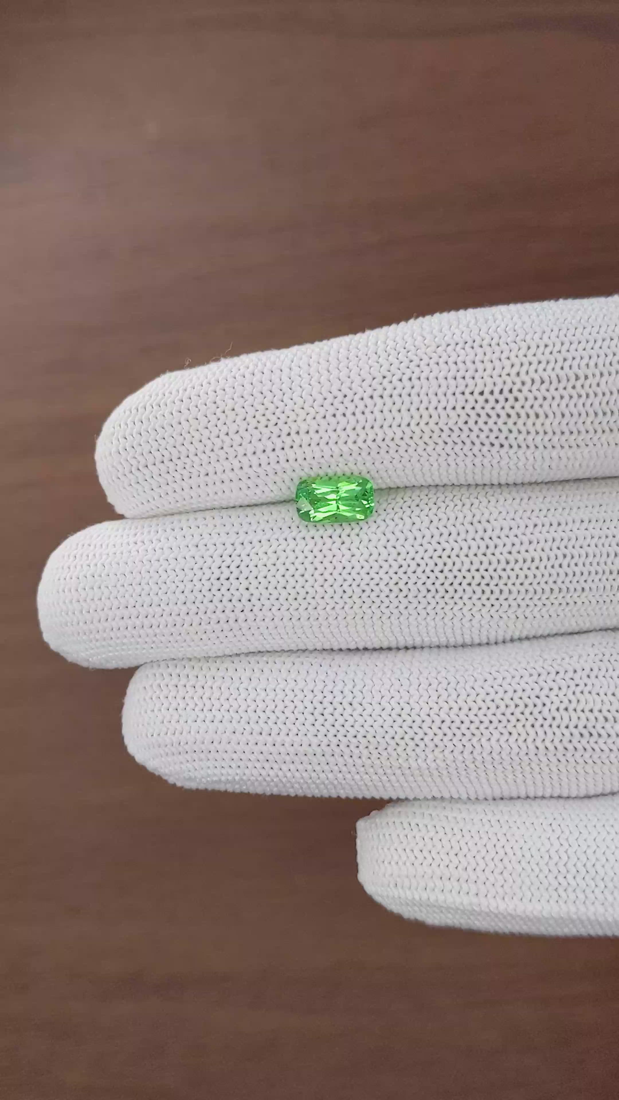 1.50 Ct. Tsavorite Garnet from Tanzania Size Video