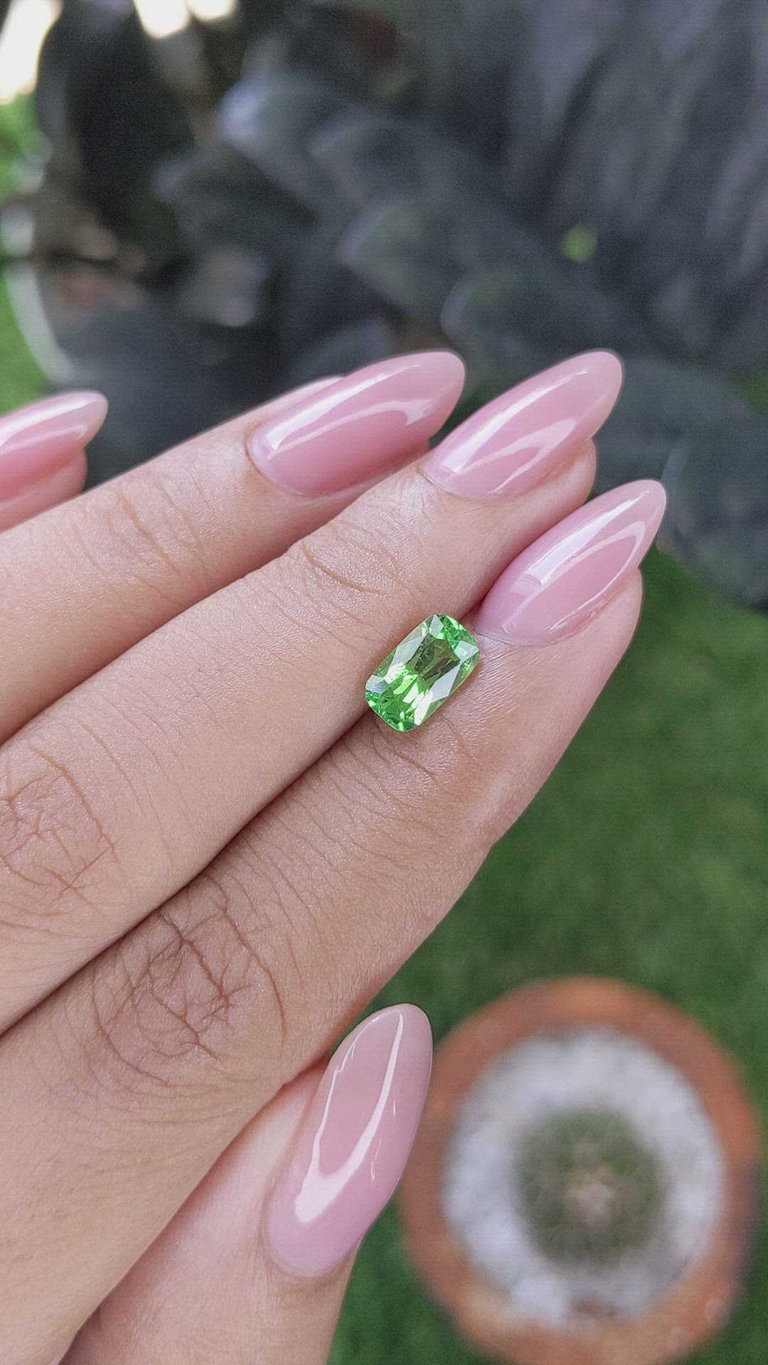 1.50 Ct. Tsavorite Garnet from Tanzania Size Video