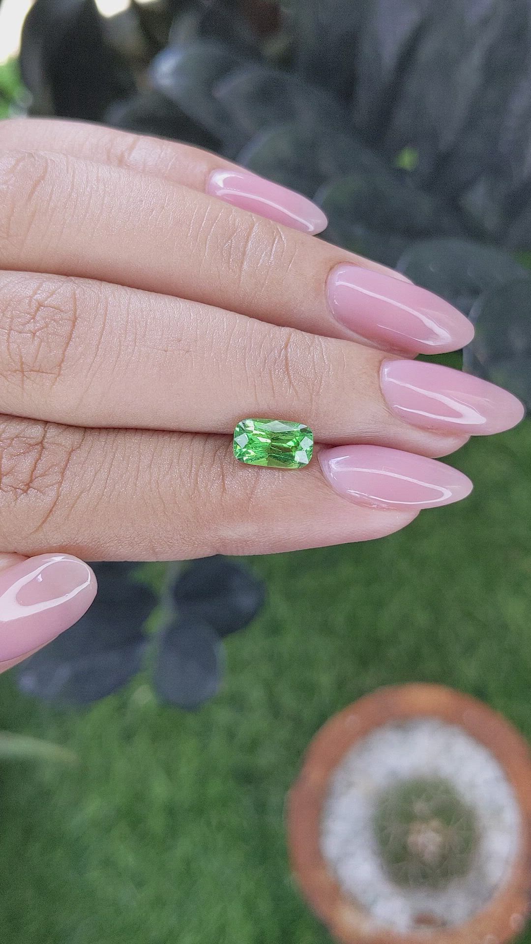 1.50 Ct. Tsavorite Garnet from Tanzania Size Video