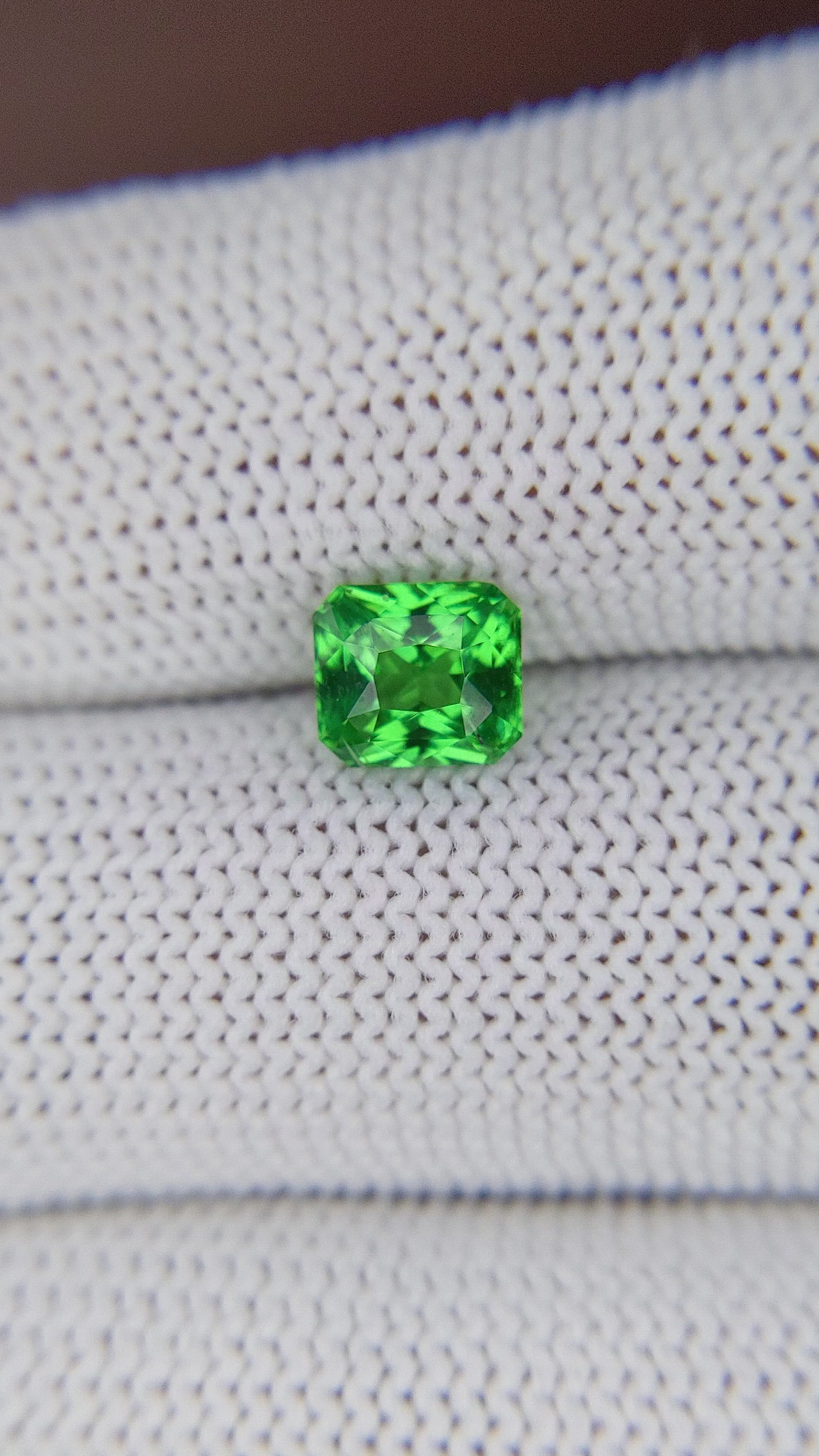 1.56 Ct. Tsavorite Garnet from Tanzania Size Video