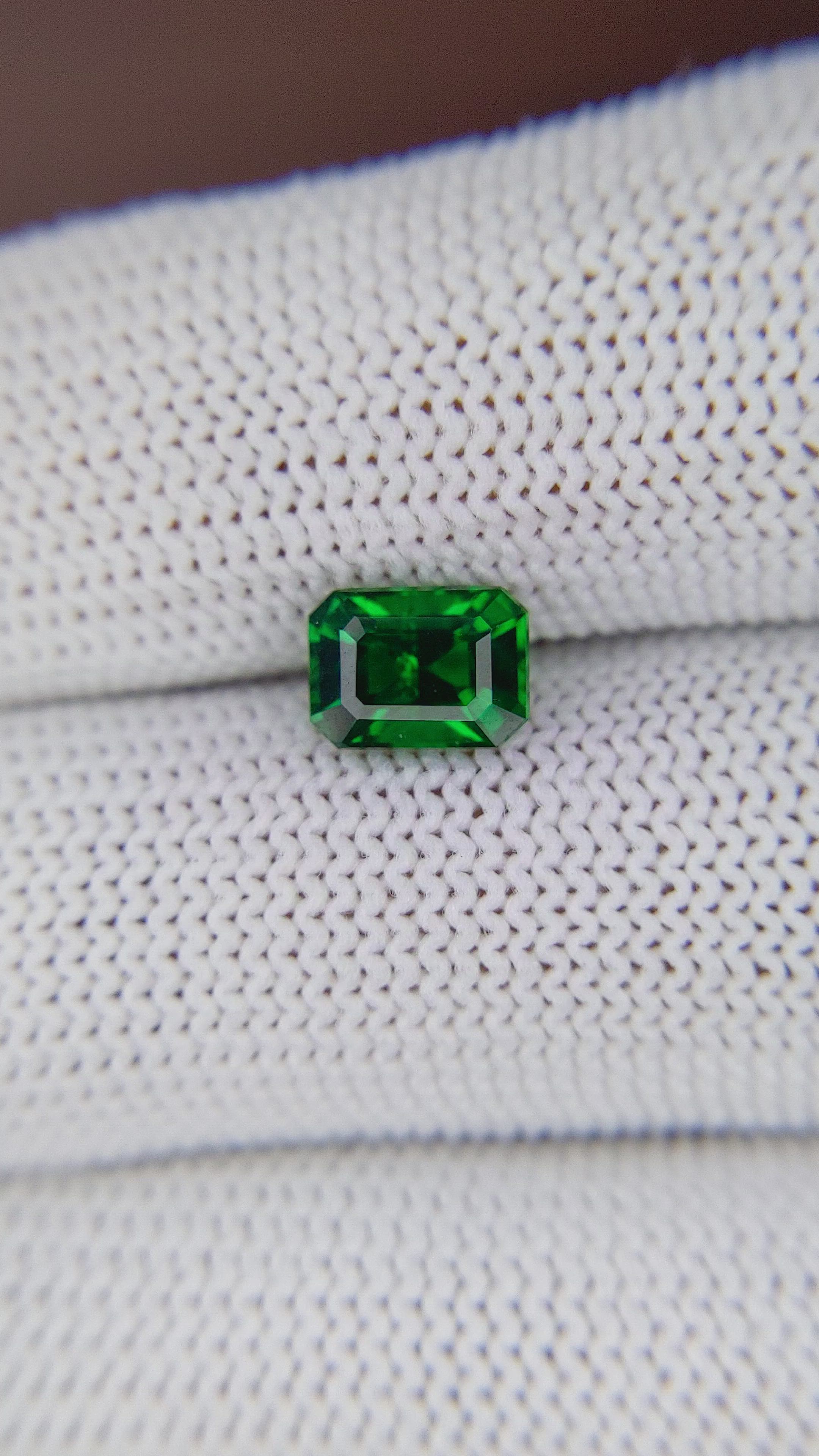 1.63 Ct. Tsavorite Garnet from Tanzania Size Video