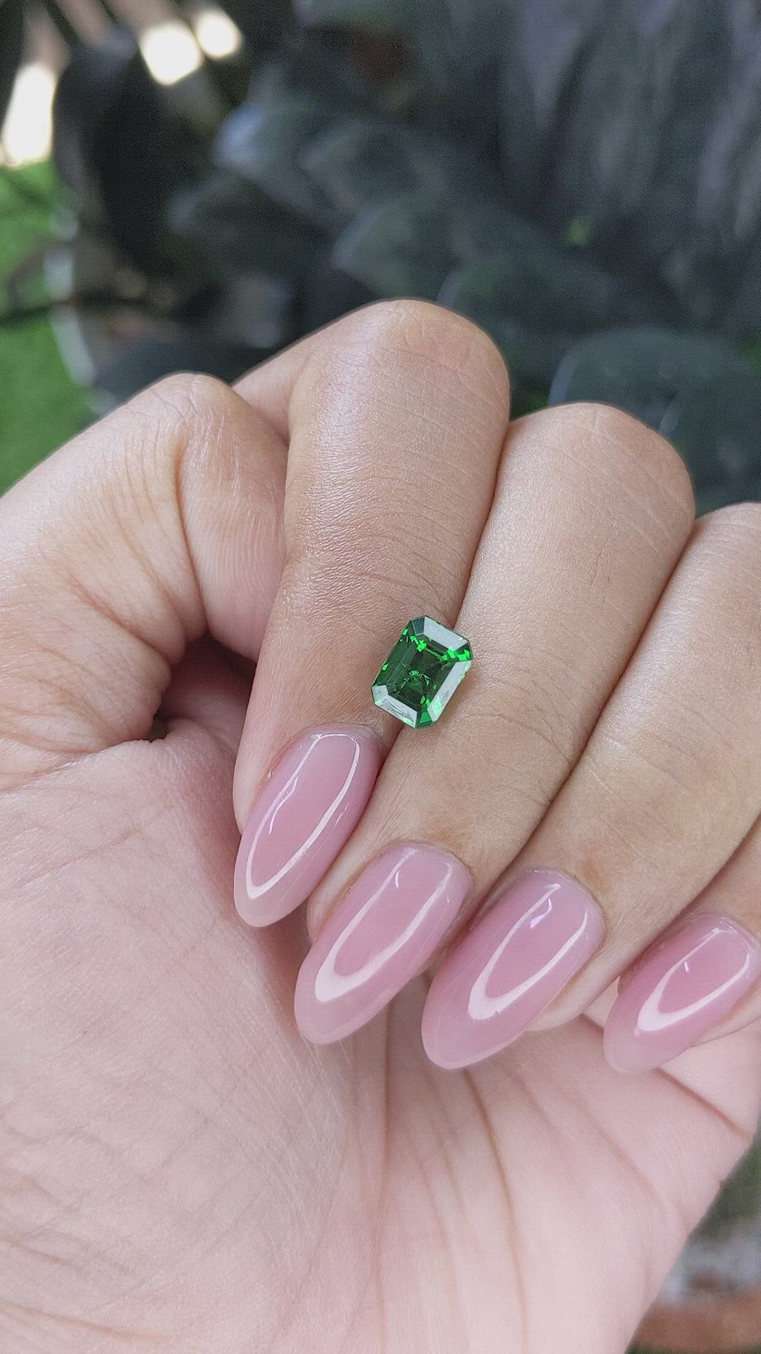 1.63 Ct. Tsavorite Garnet from Tanzania Size Video