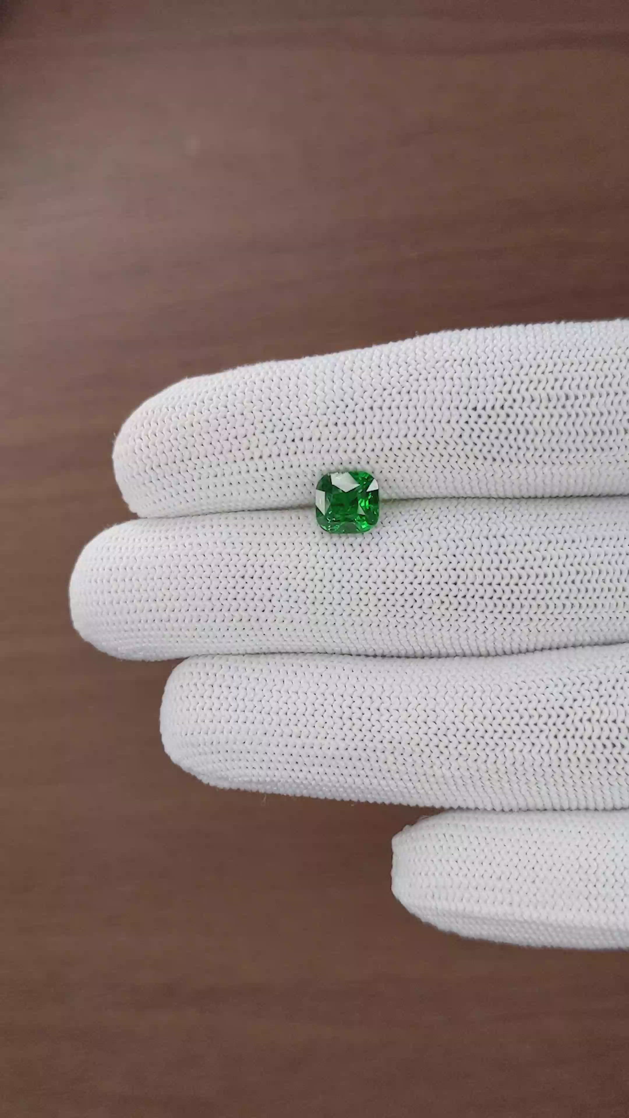2.16 Ct. Tsavorite Garnet from Tanzania Size Video