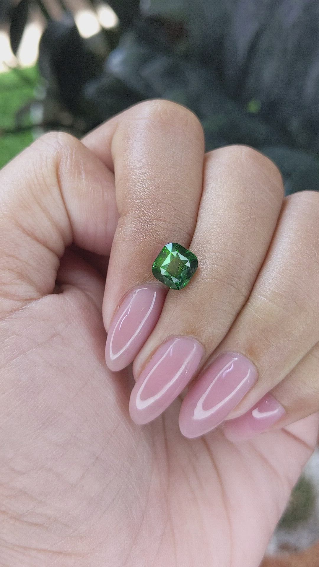 2.16 Ct. Tsavorite Garnet from Tanzania Size Video