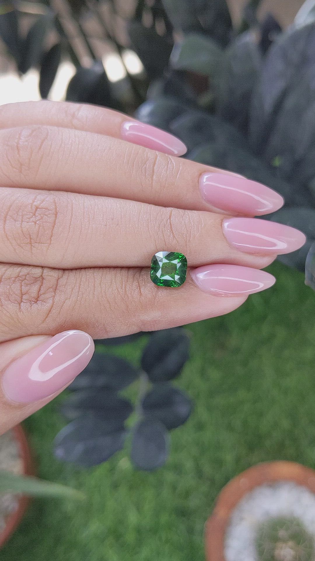 2.16 Ct. Tsavorite Garnet from Tanzania Size Video