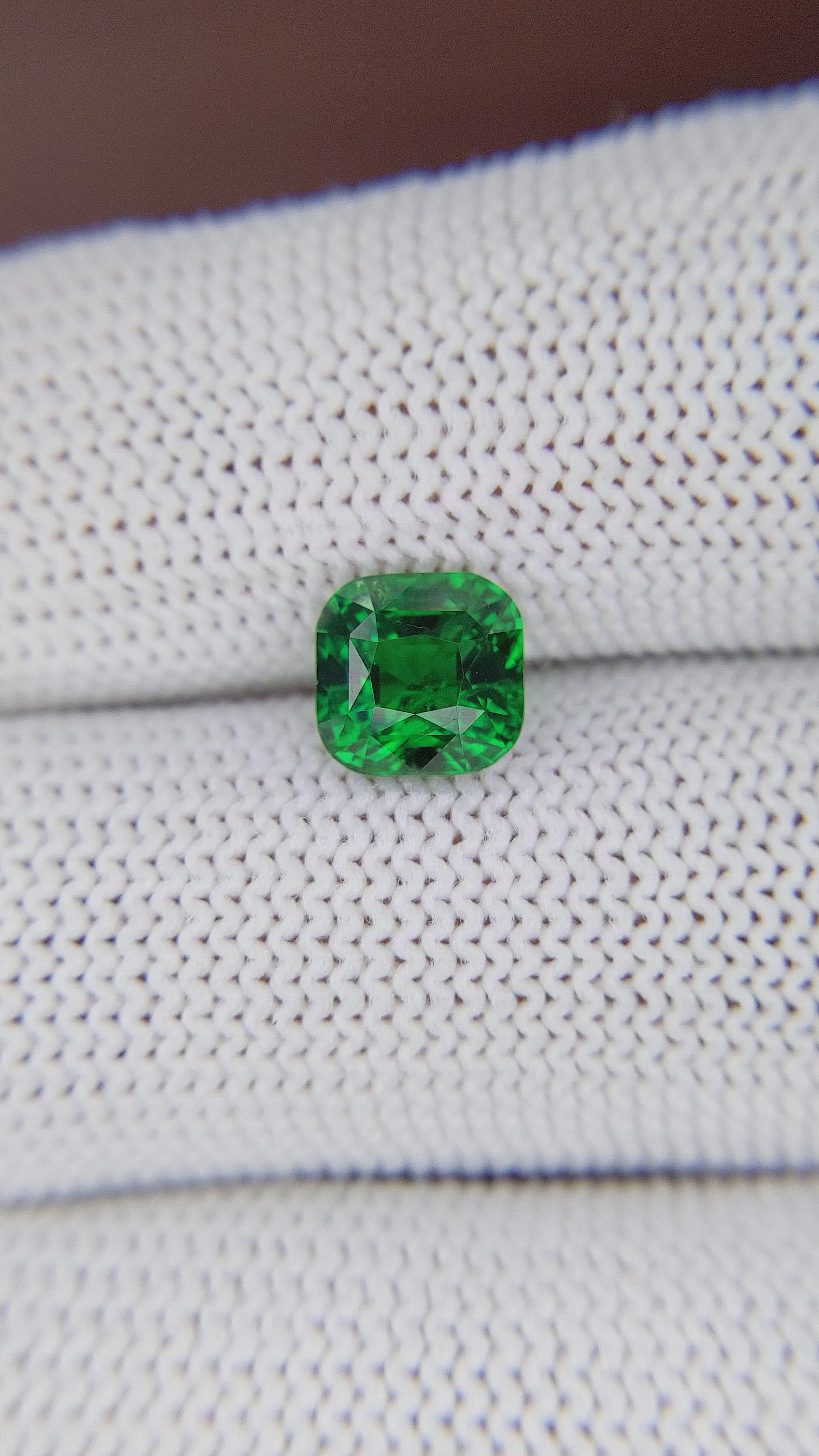 2.16 Ct. Tsavorite Garnet from Tanzania Size Video