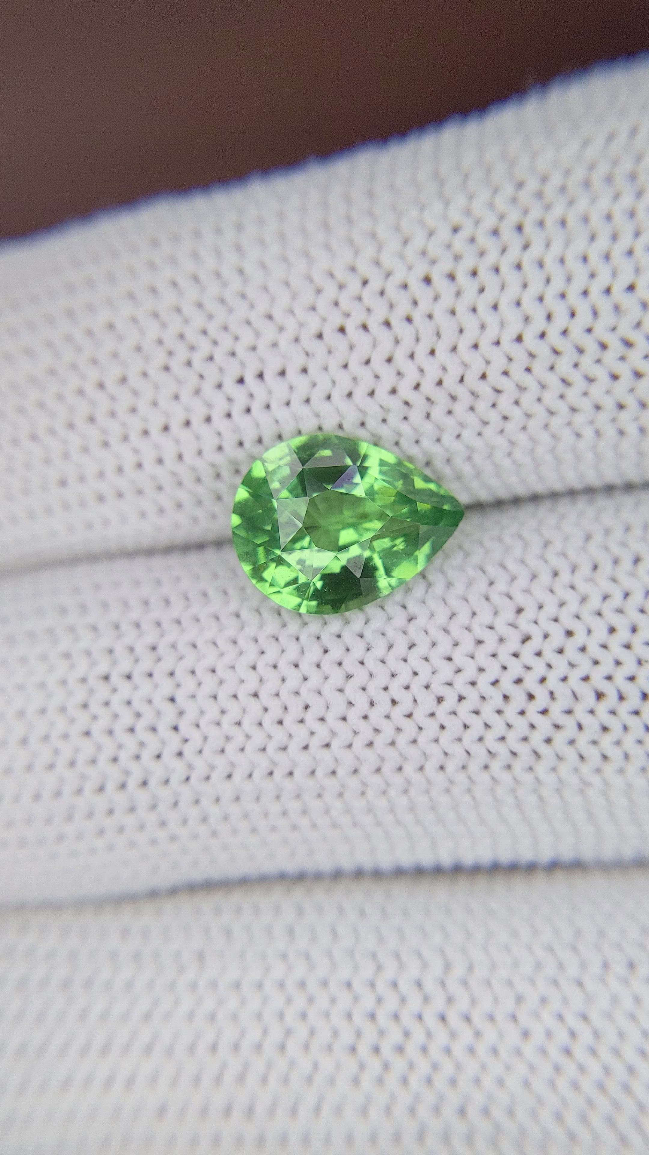 3.07 Ct. Tsavorite Garnet from Tanzania Size Video