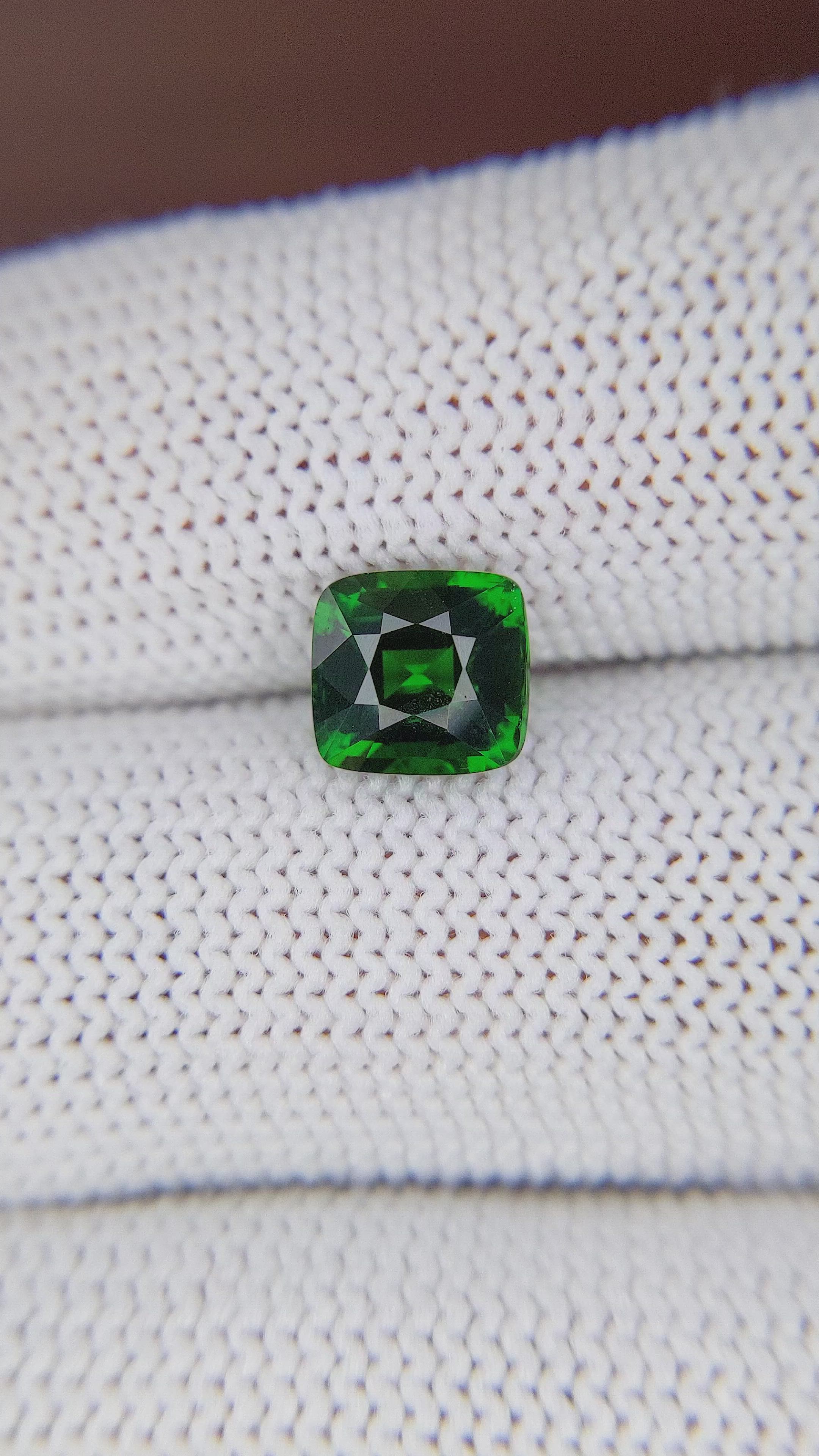 2.04 Ct. Tsavorite Garnet from Tanzania Size Video
