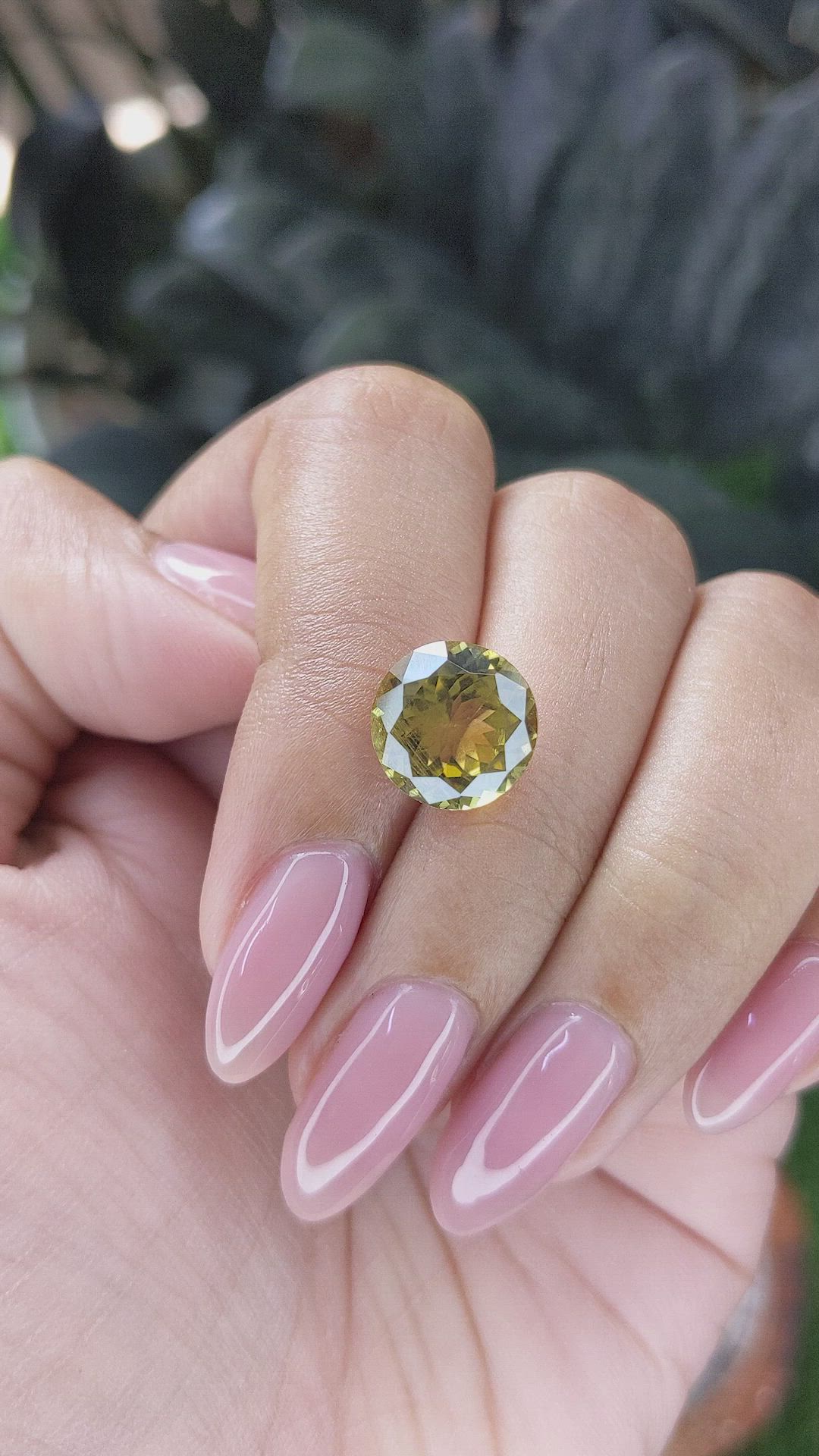 4.45 Ct. Yellowish Green Sinhalite from Ceylon (Sri Lanka) Size Video