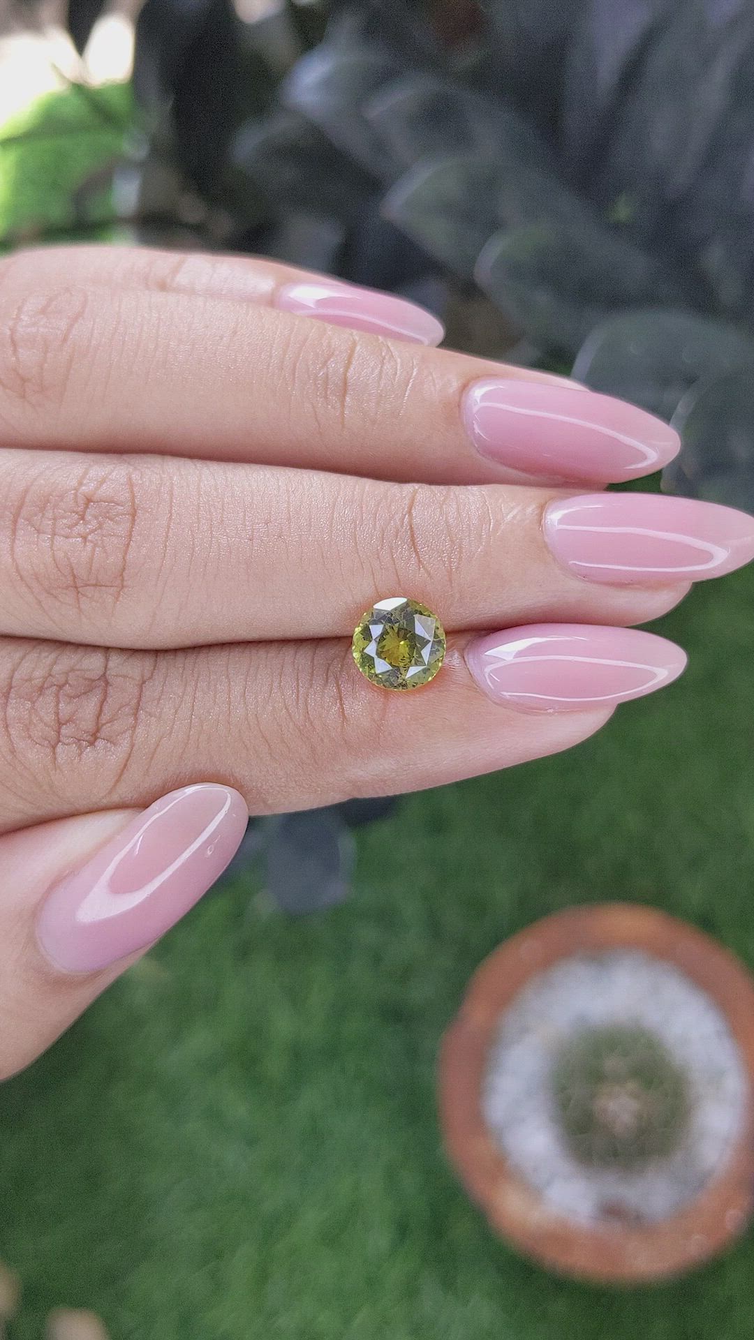 1.88 Ct. Yellowish Green Chrysoberyl Size Video