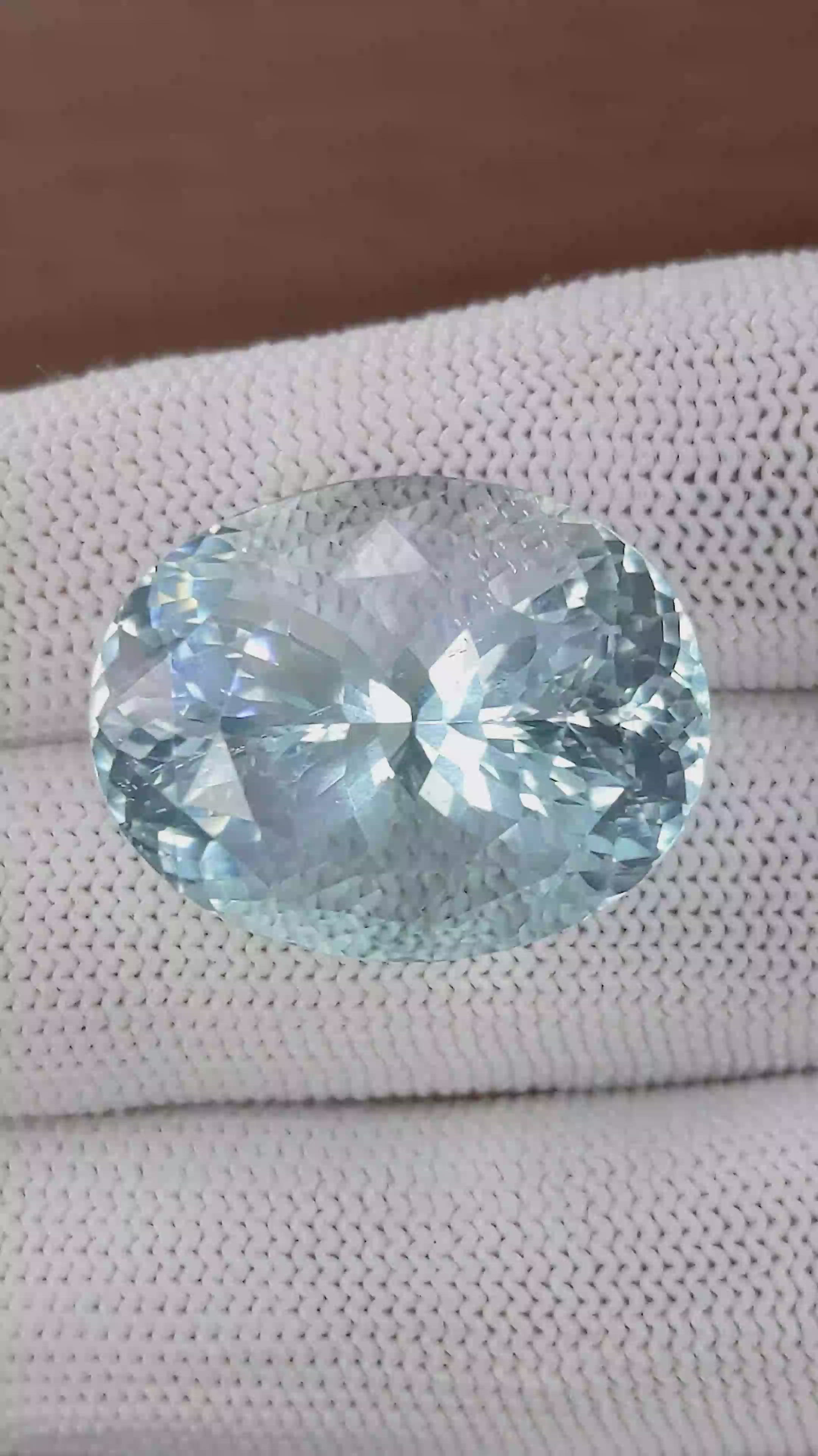 60.24 Ct. Sky Blue Topaz from Burma (Myanmar) Size Video