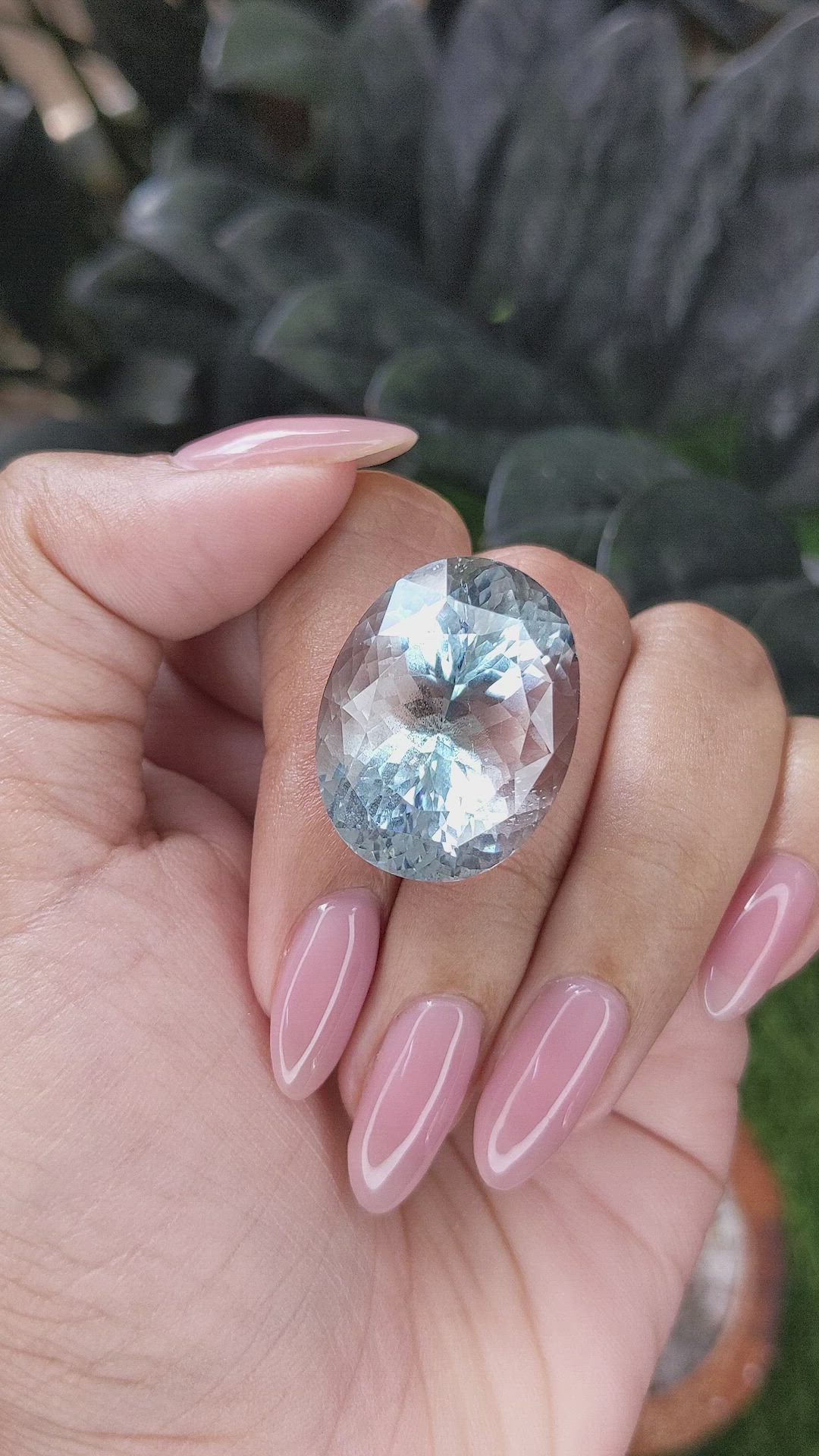 60.24 Ct. Sky Blue Topaz from Burma (Myanmar) Size Video