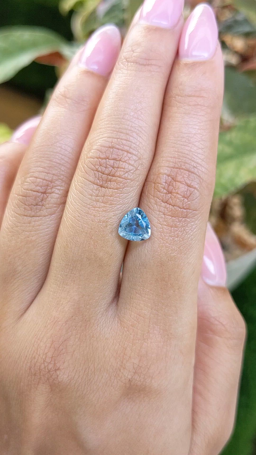 2.08 Ct. Sky Blue Topaz from Brazil Size Video