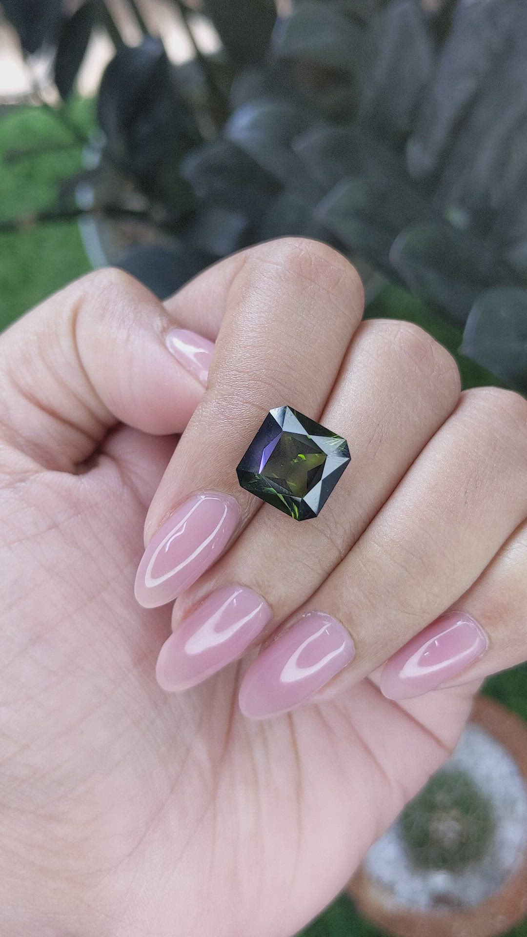 5.27 Ct. Green Tourmaline from Ceylon (Sri Lanka) Size Video