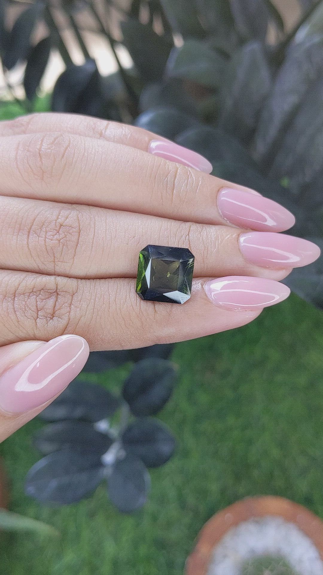 5.27 Ct. Green Tourmaline from Ceylon (Sri Lanka) Size Video