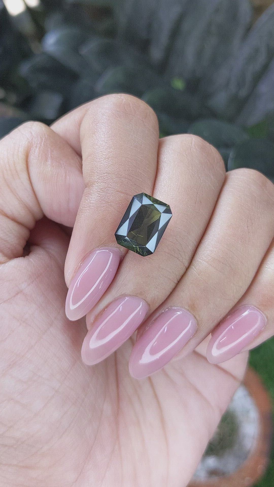 4.00 Ct. Green Tourmaline from Ceylon (Sri Lanka) Size Video