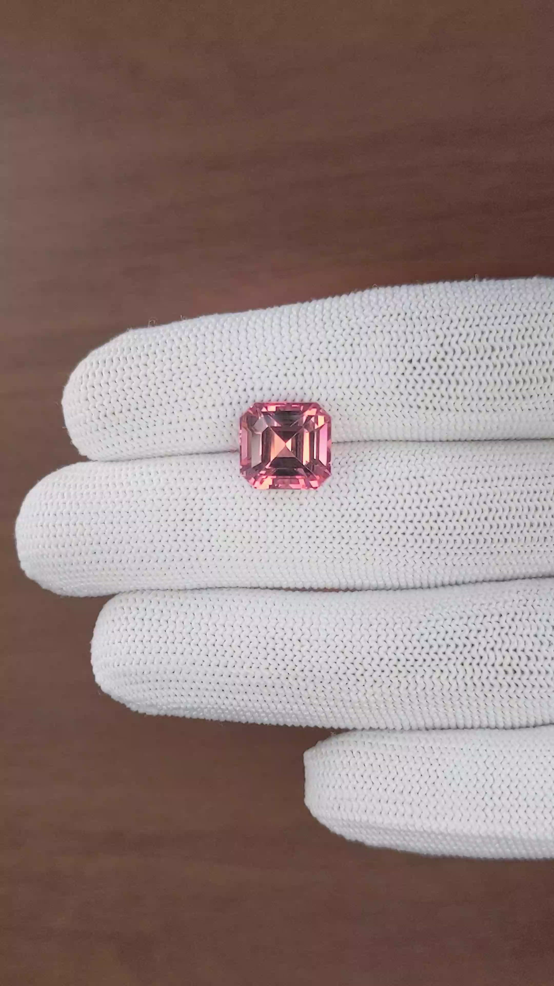 6.63 Ct. Brownish Pink Tourmaline from Republic of Congo Size Video