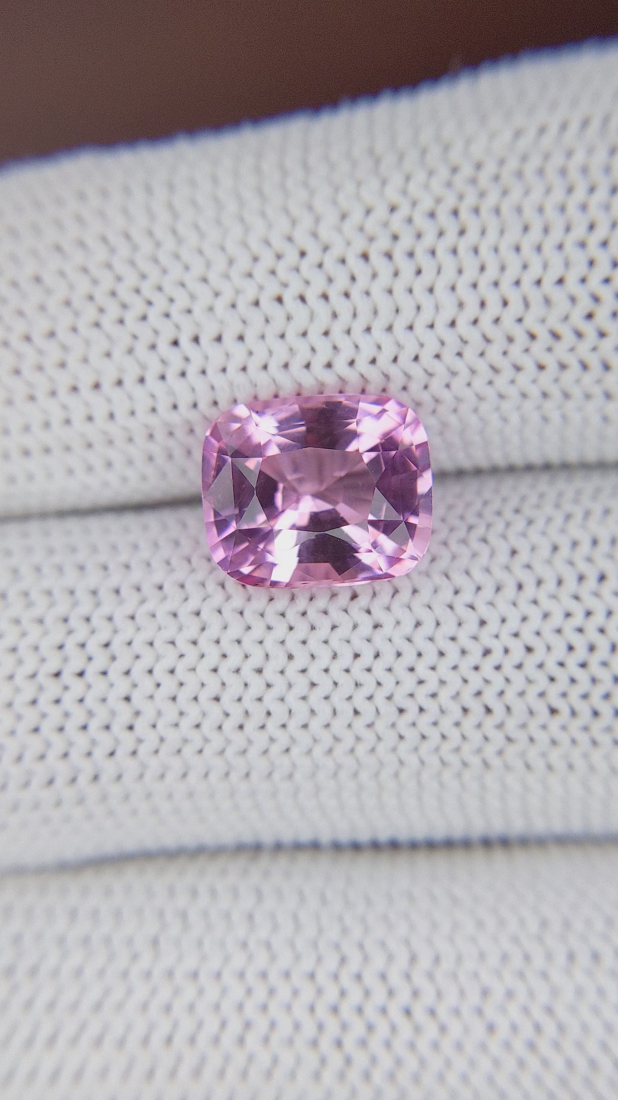 4.01 Ct. Purplish Pink Tourmaline from Republic of Congo Size Video