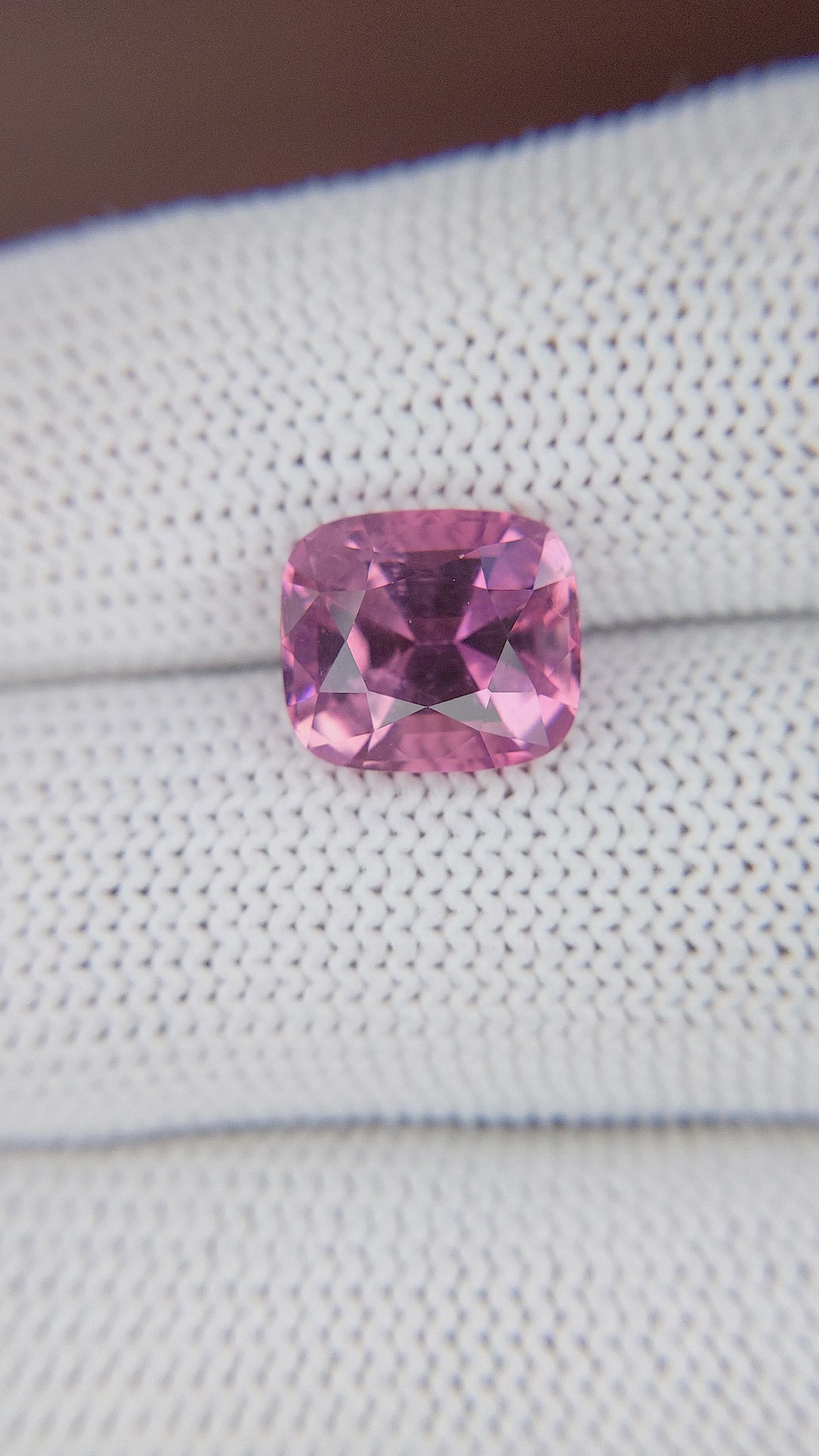 3.99 Ct. Purplish Pink Tourmaline from Republic of Congo Size Video