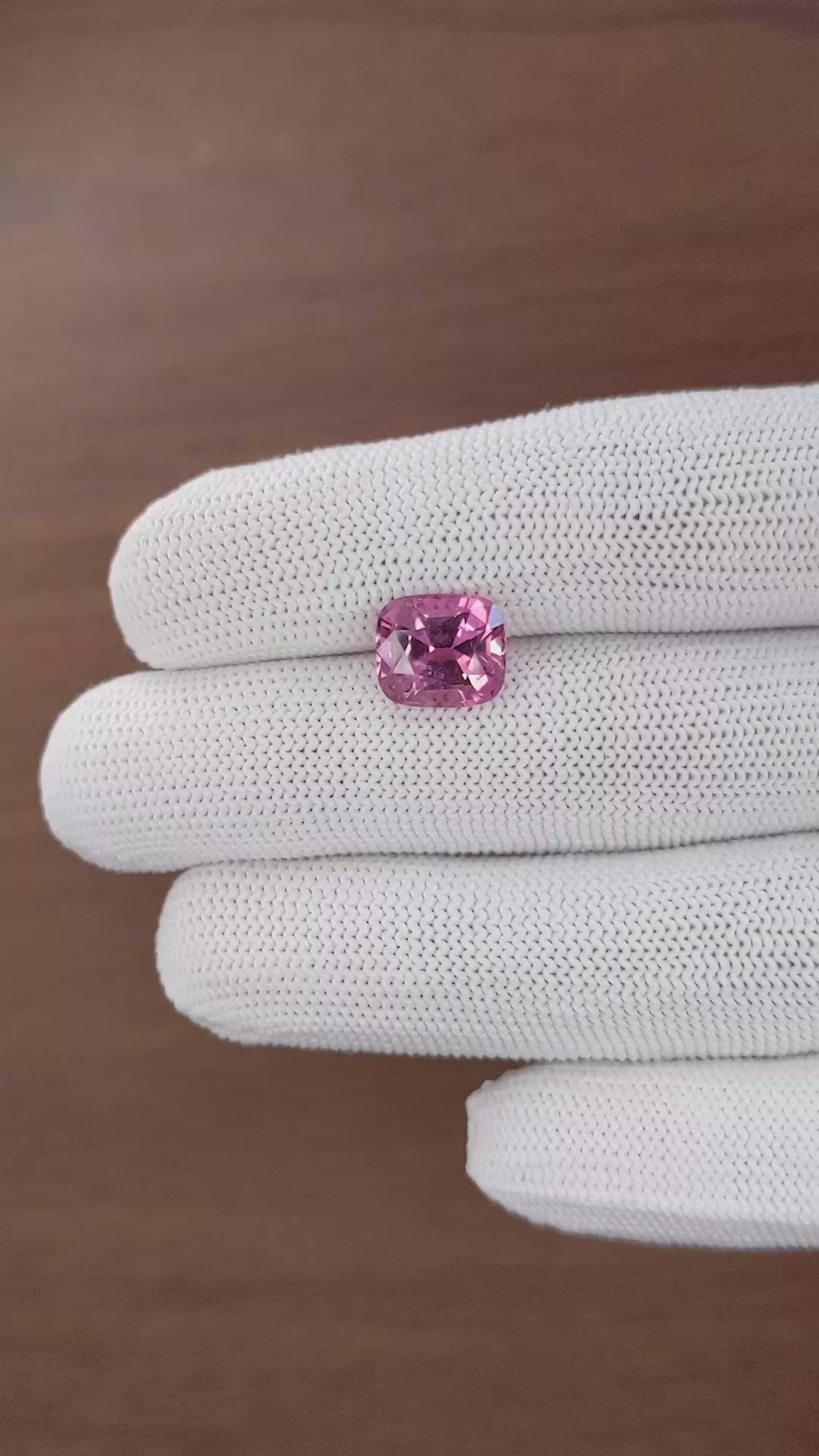 3.99 Ct. Purplish Pink Tourmaline from Republic of Congo Size Video