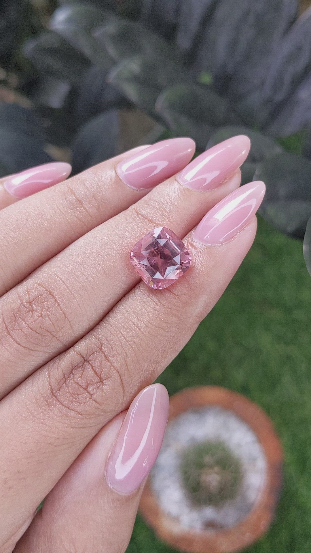 4.87 Ct. Pink Tourmaline from Republic of Congo Size Video