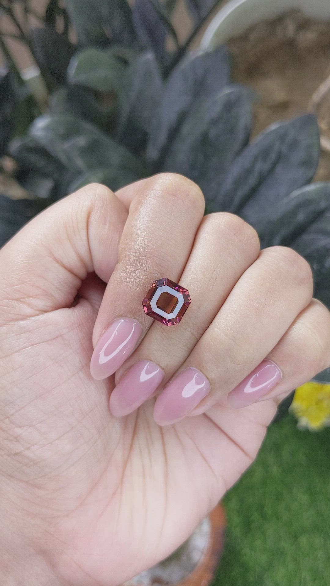 4.59 Ct. Brownish Pink Tourmaline from Republic of Congo Size Video
