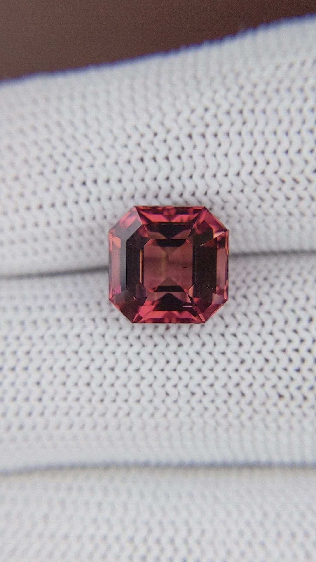 4.59 Ct. Brownish Pink Tourmaline from Republic of Congo Size Video