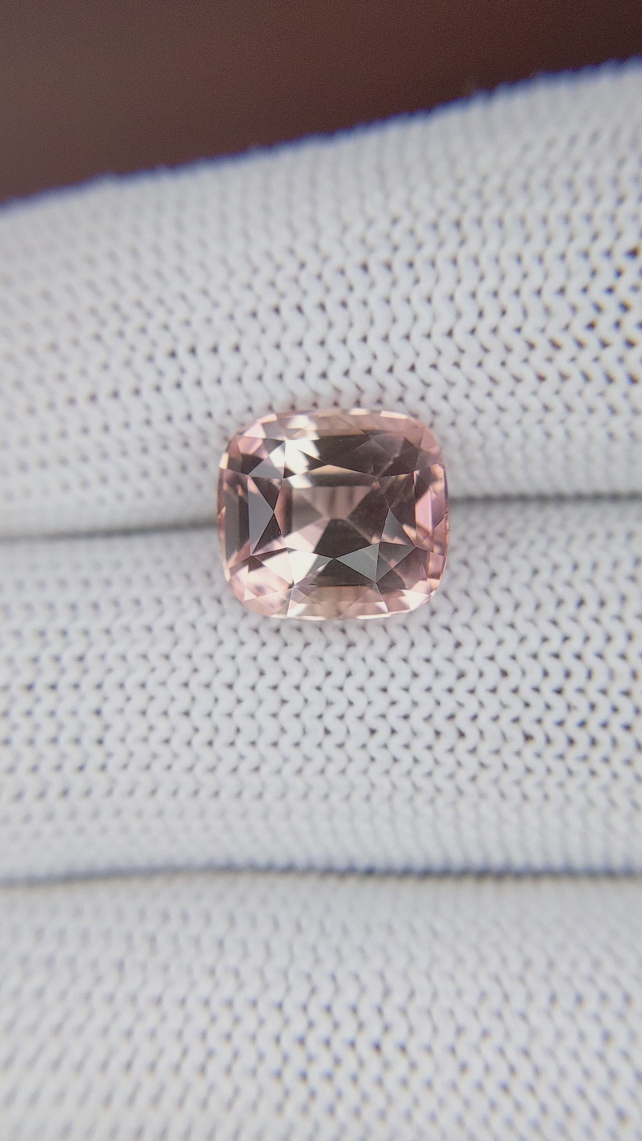 4.88 Ct. Brownish Pink Tourmaline from Republic of Congo Size Video
