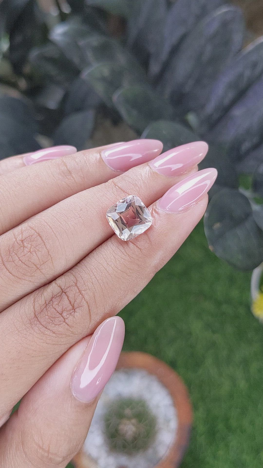 4.03 Ct. Peach Tourmaline from Republic of Congo Size Video