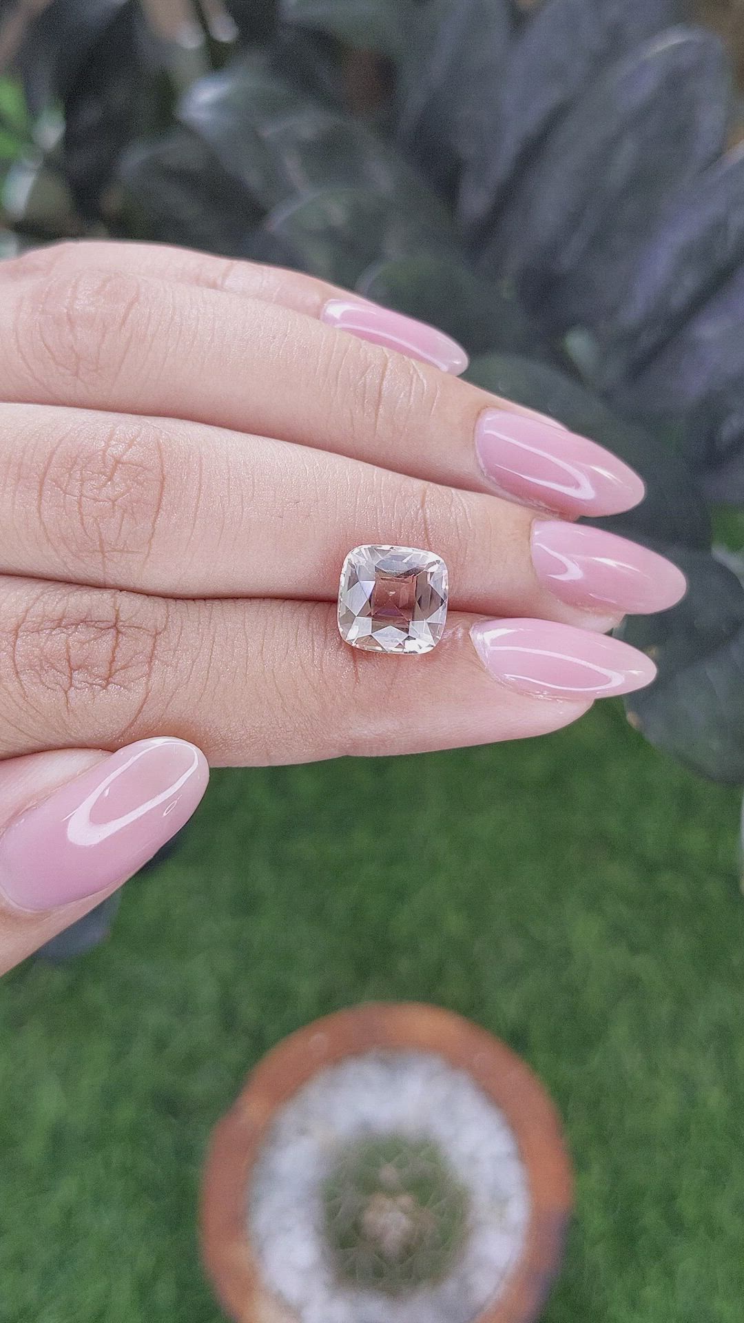 4.03 Ct. Peach Tourmaline from Republic of Congo Size Video