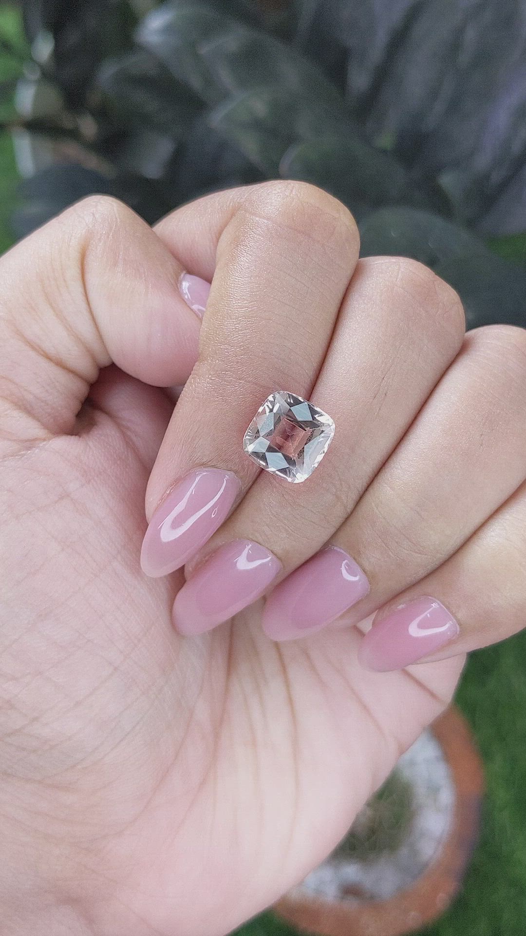 4.03 Ct. Peach Tourmaline from Republic of Congo Size Video