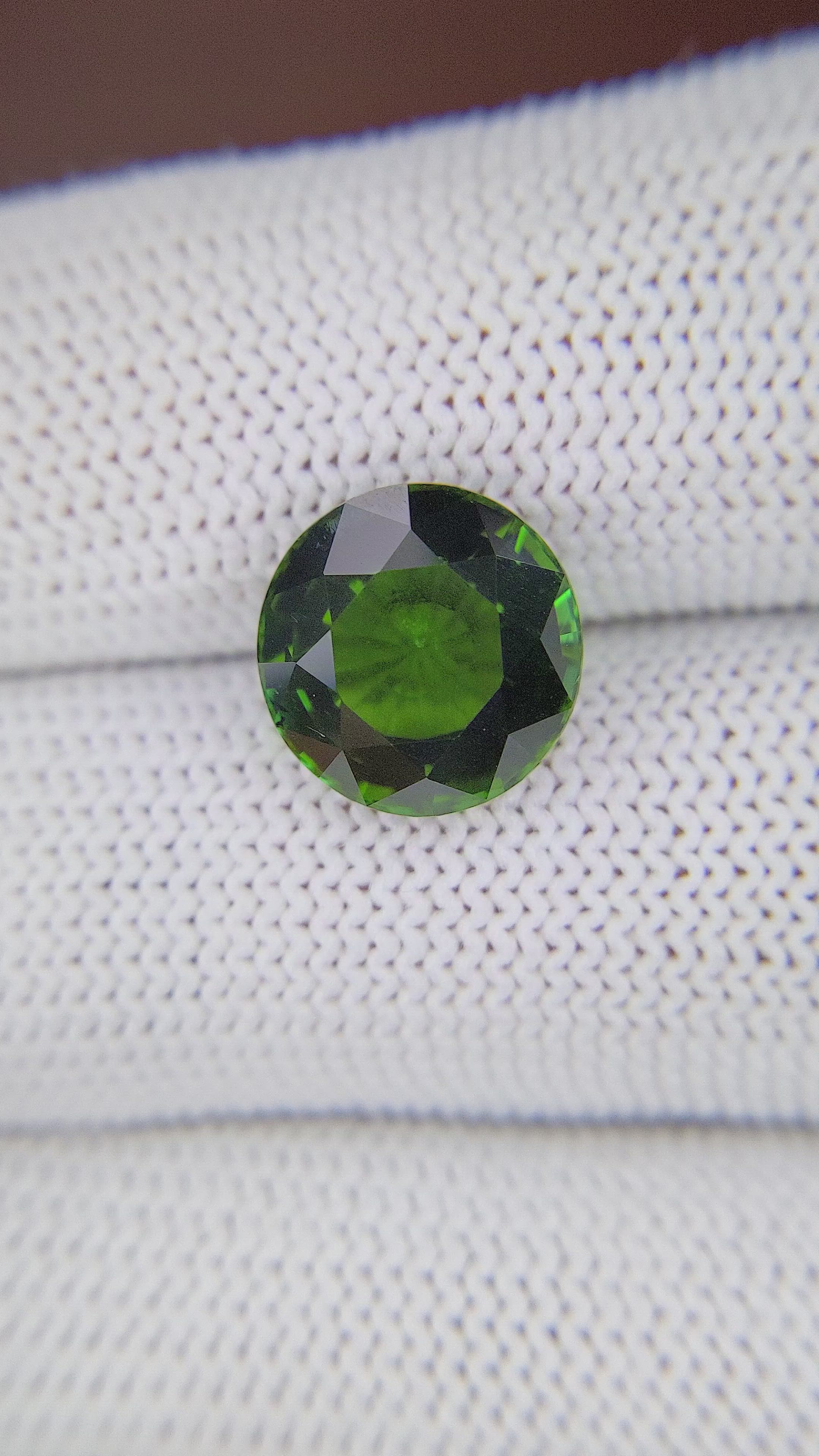 5.35 Ct. Green Tourmaline from Republic of Congo Size Video