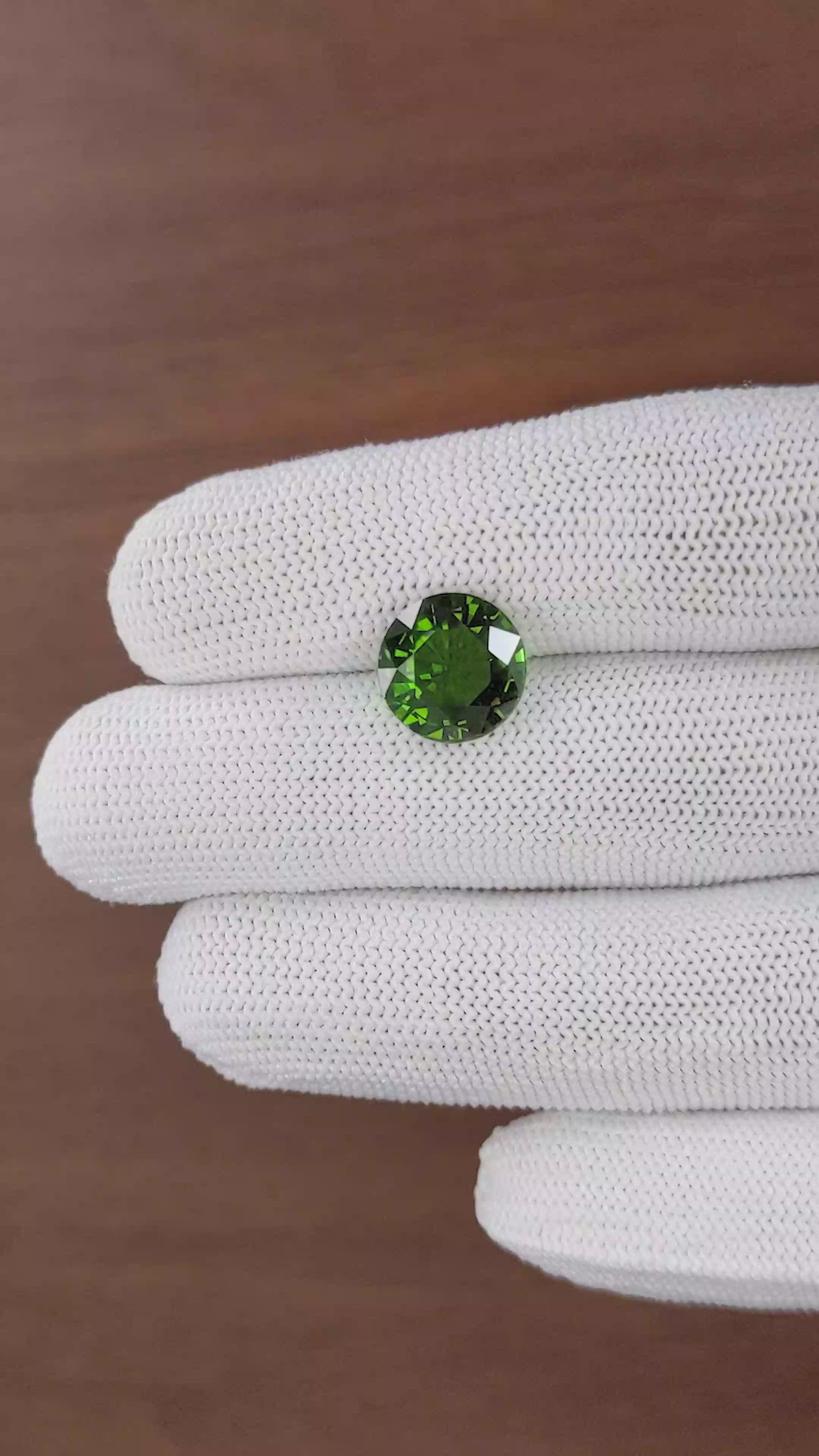5.35 Ct. Green Tourmaline from Republic of Congo Size Video