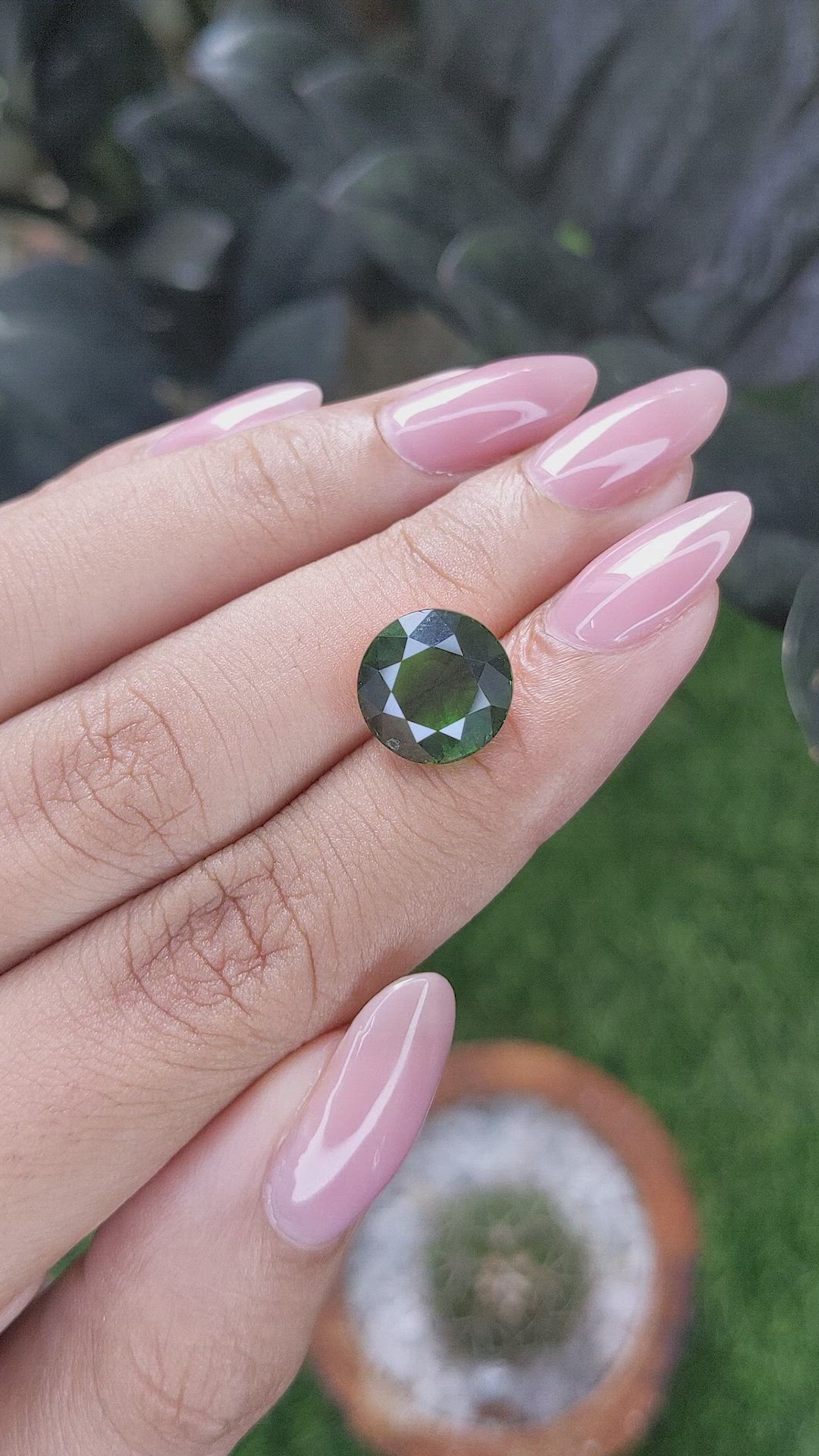 5.35 Ct. Green Tourmaline from Republic of Congo Size Video