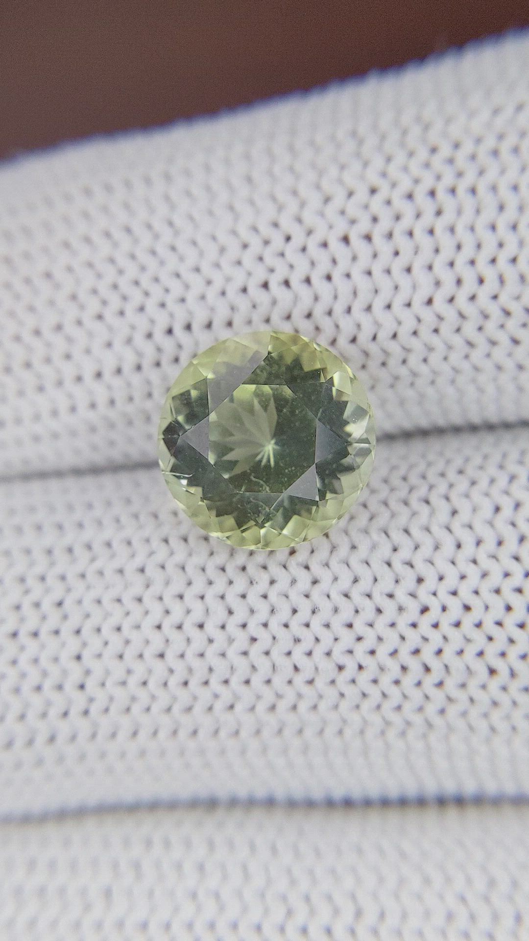 4.43 Ct. Greenish Yellow Tourmaline from Republic of Congo Size Video