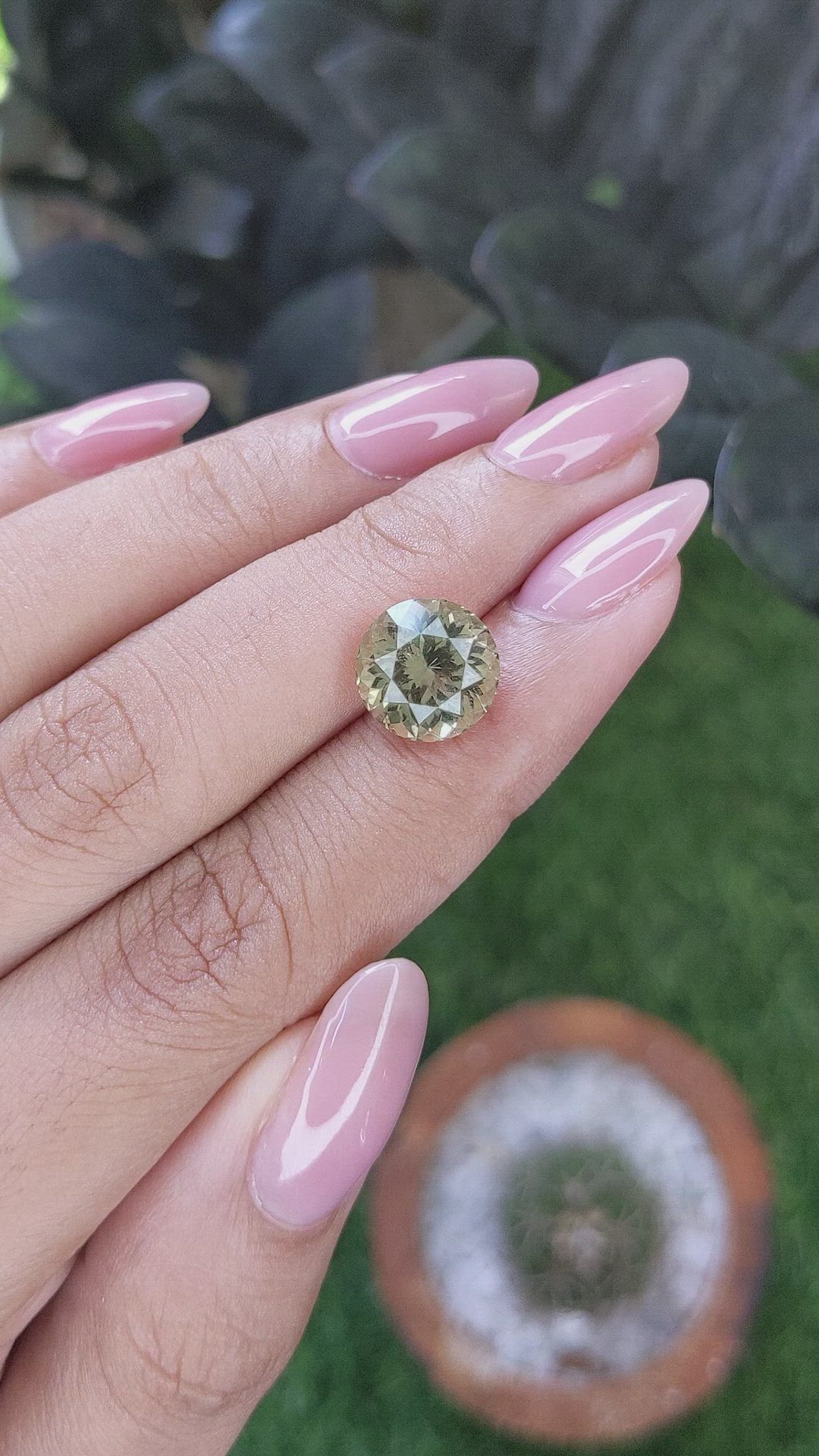 4.43 Ct. Greenish Yellow Tourmaline from Republic of Congo Size Video