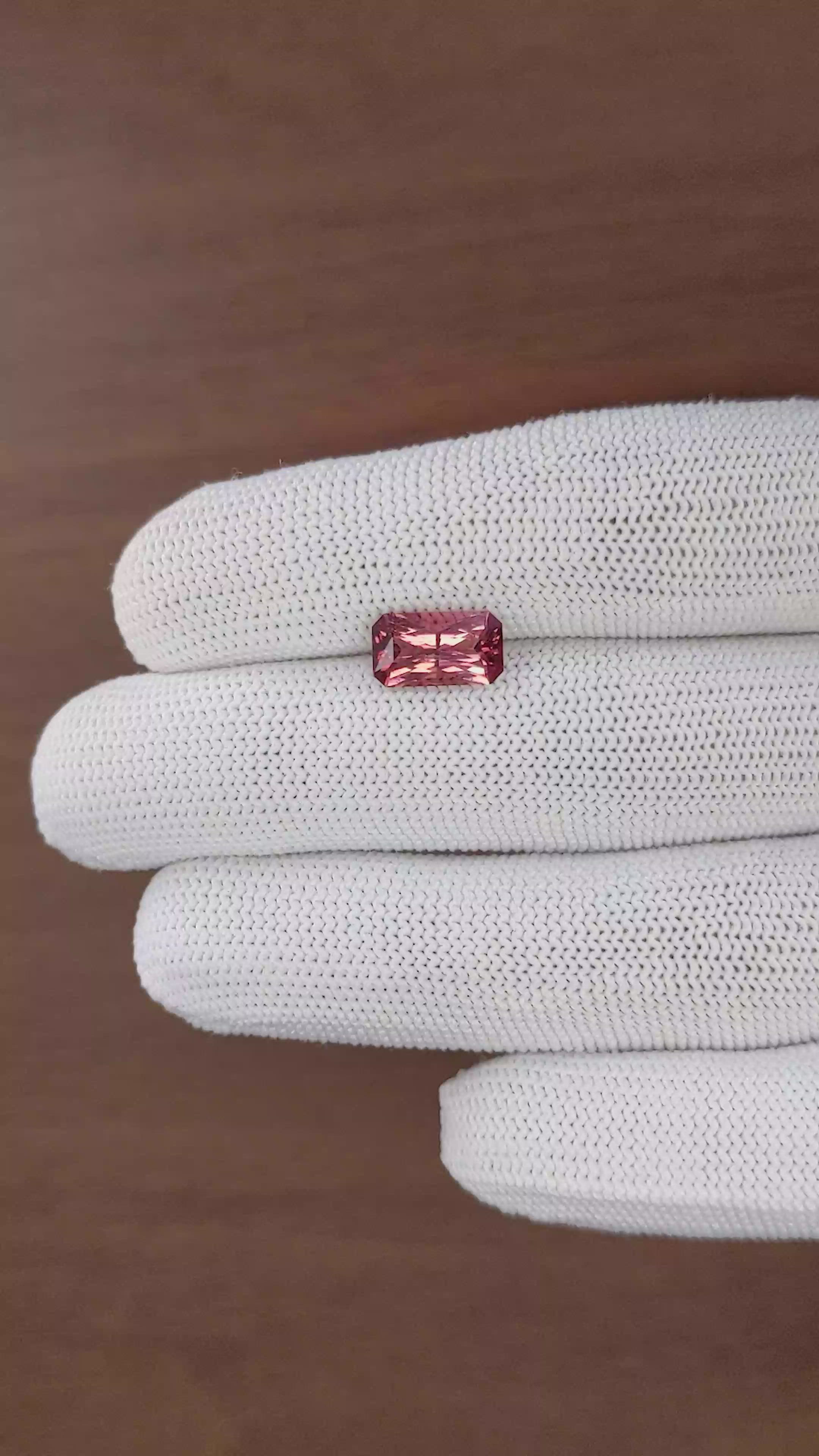 2.28 Ct. Brownish Pink Tourmaline from Ceylon (Sri Lanka) Size Video