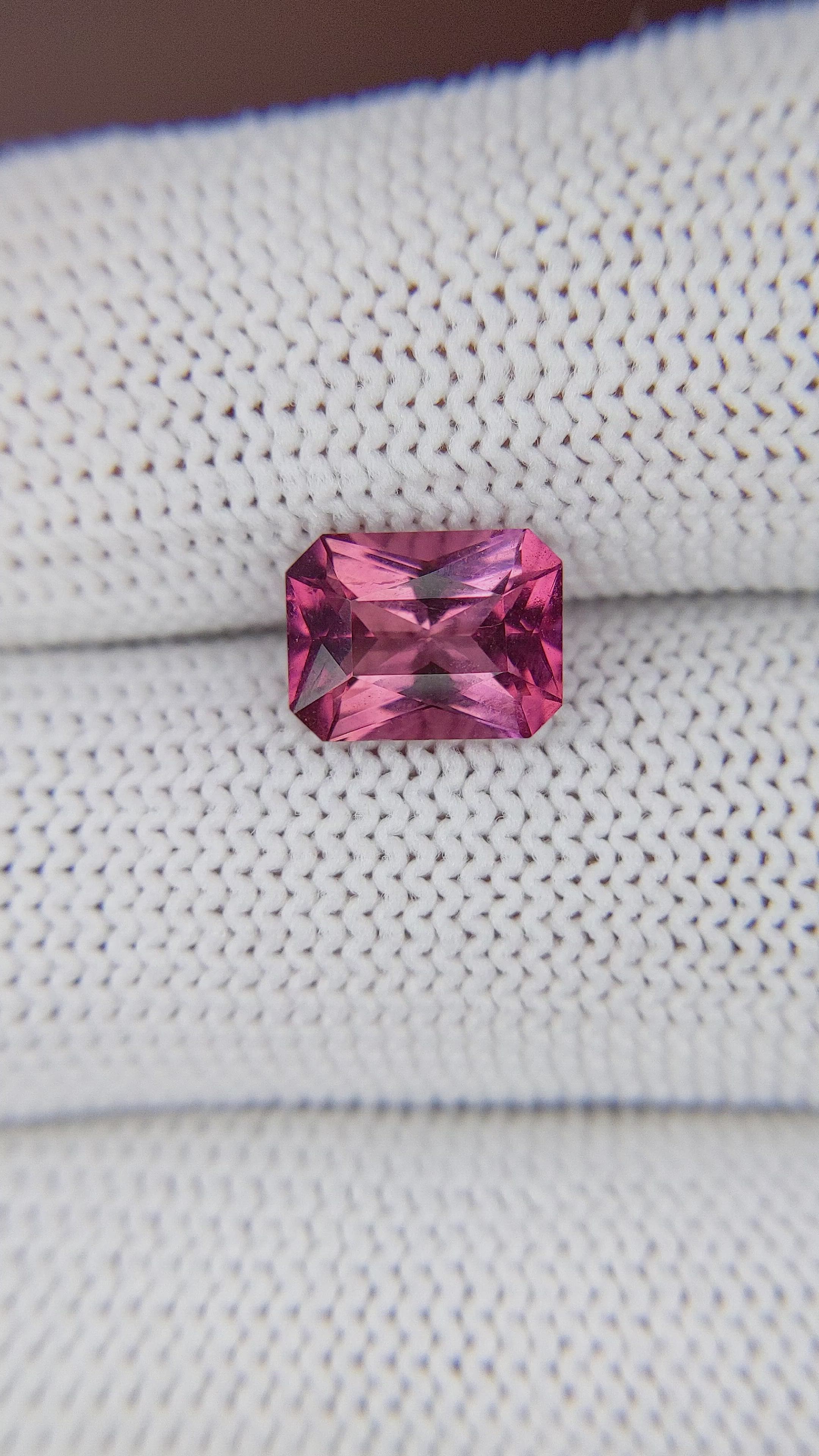 2.17 Ct. Purplish Pink Tourmaline from Ceylon (Sri Lanka) Size Video