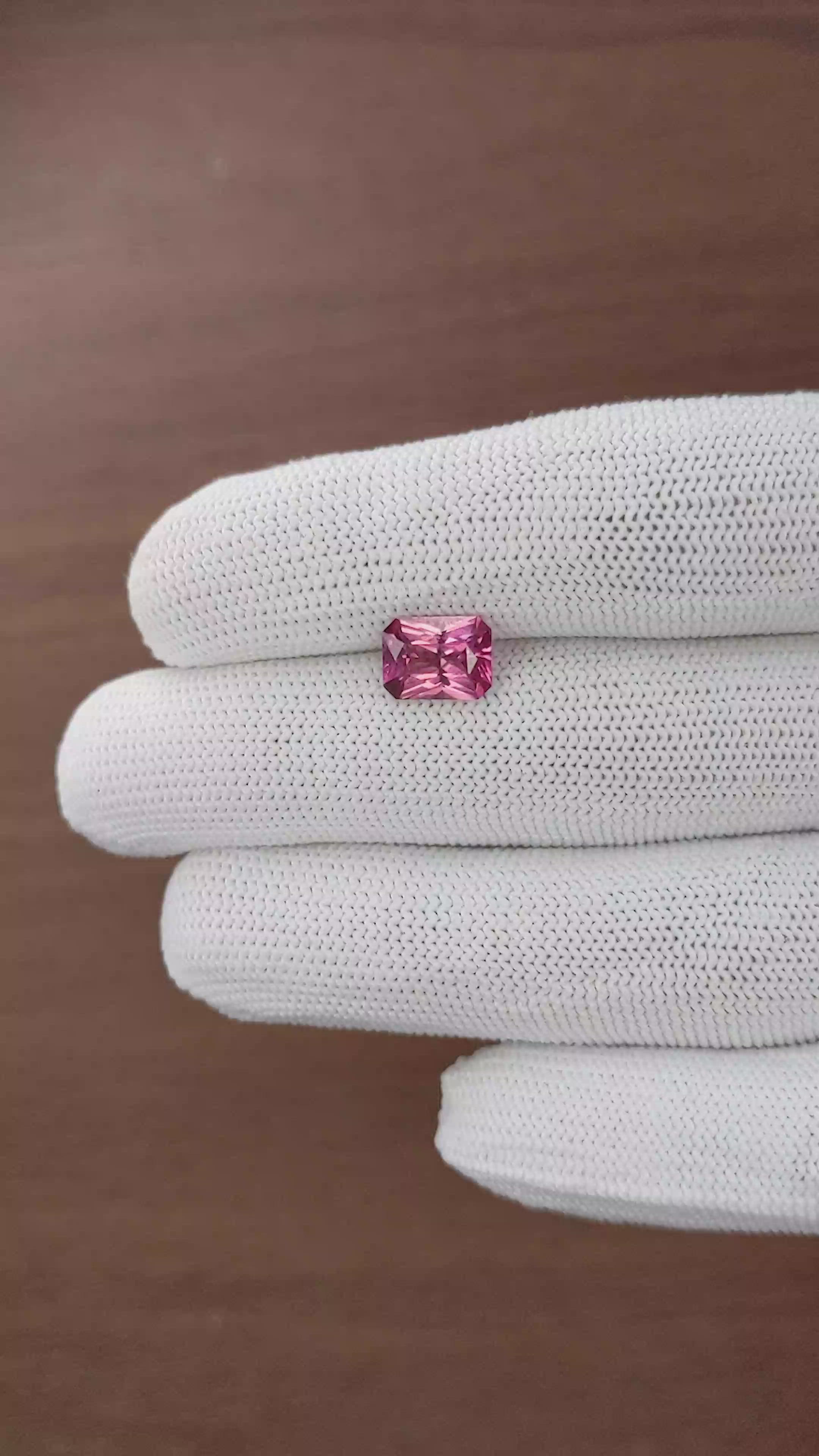 2.17 Ct. Purplish Pink Tourmaline from Ceylon (Sri Lanka) Size Video