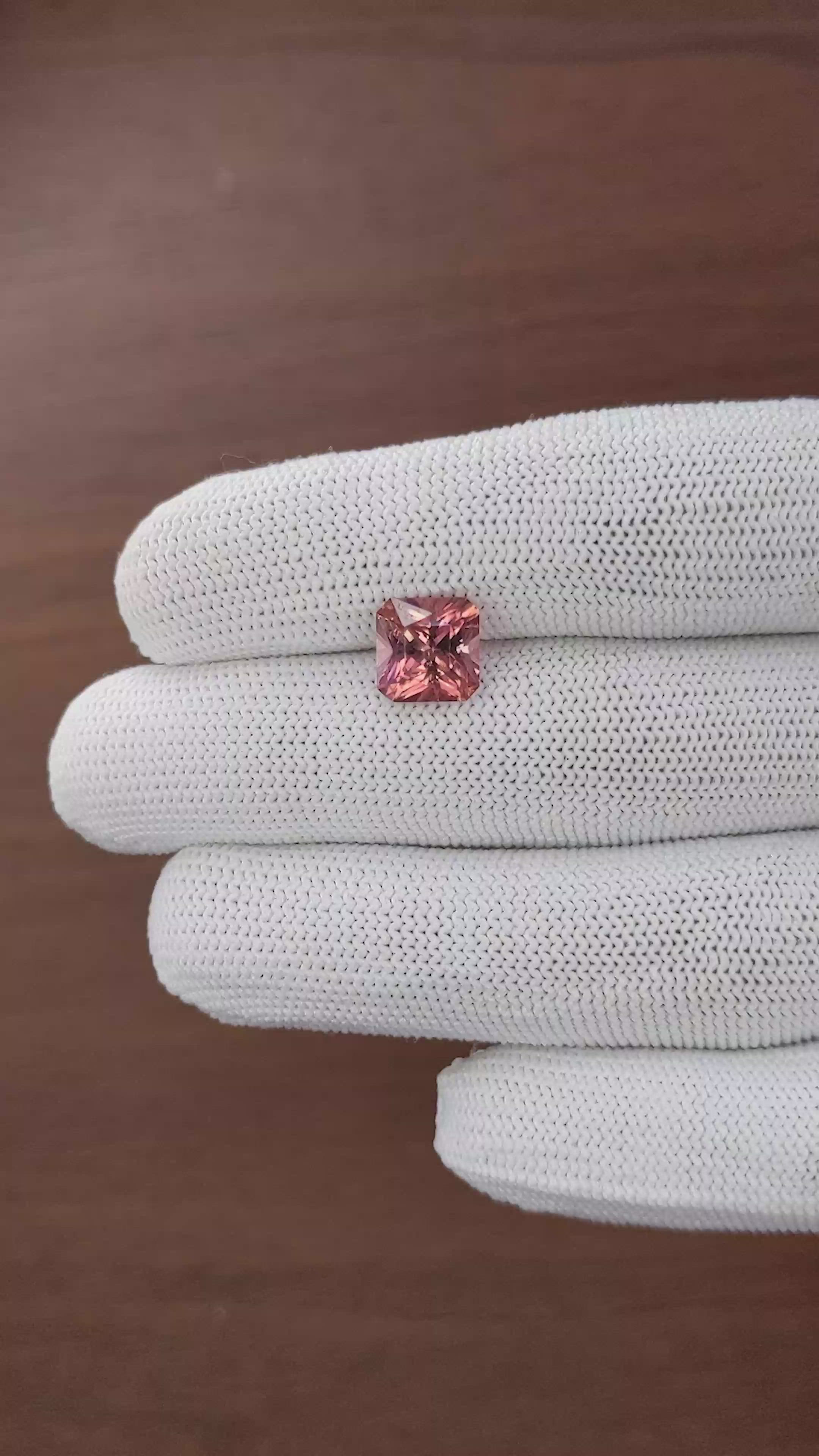 3.02 Ct. Pinkish Brown Tourmaline from Ceylon (Sri Lanka) Size Video