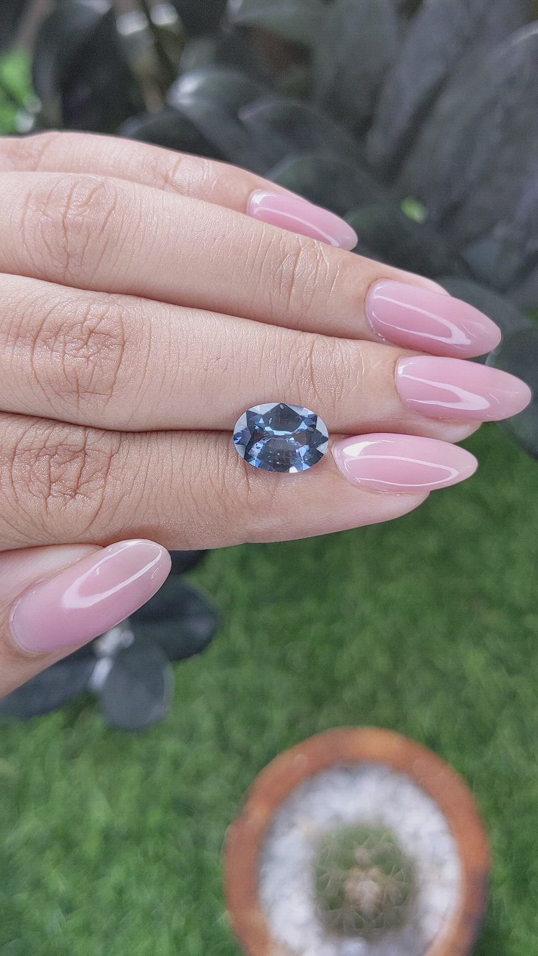 2.82 Ct. Blue Spinel from South Africa Size Video