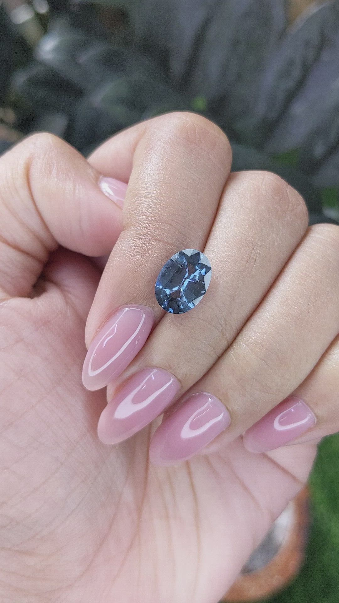 2.82 Ct. Blue Spinel from South Africa Size Video