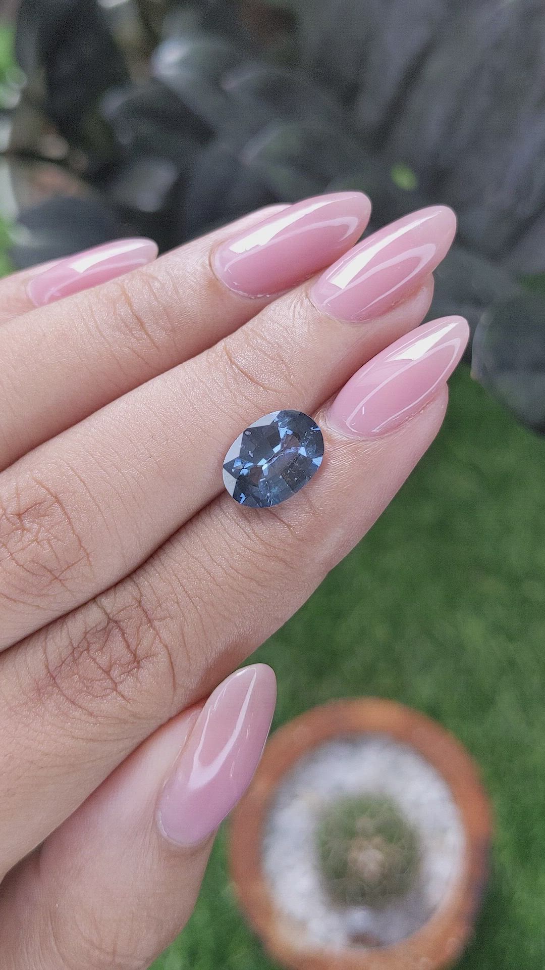 2.82 Ct. Blue Spinel from South Africa Size Video